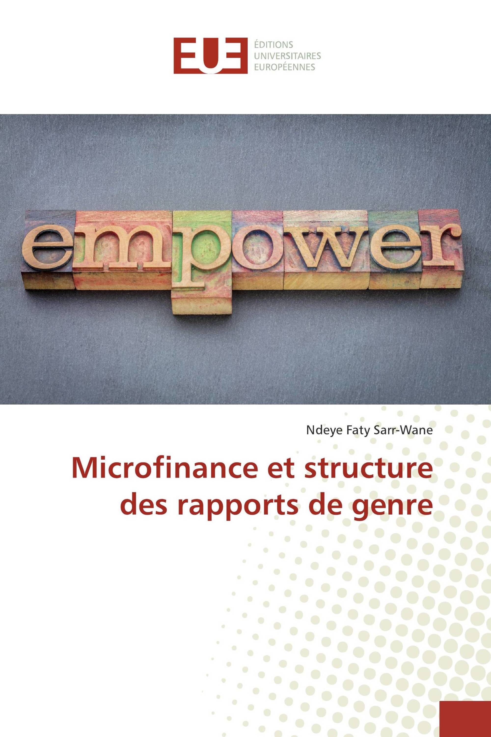 Microfinance et structure des rapports de genre