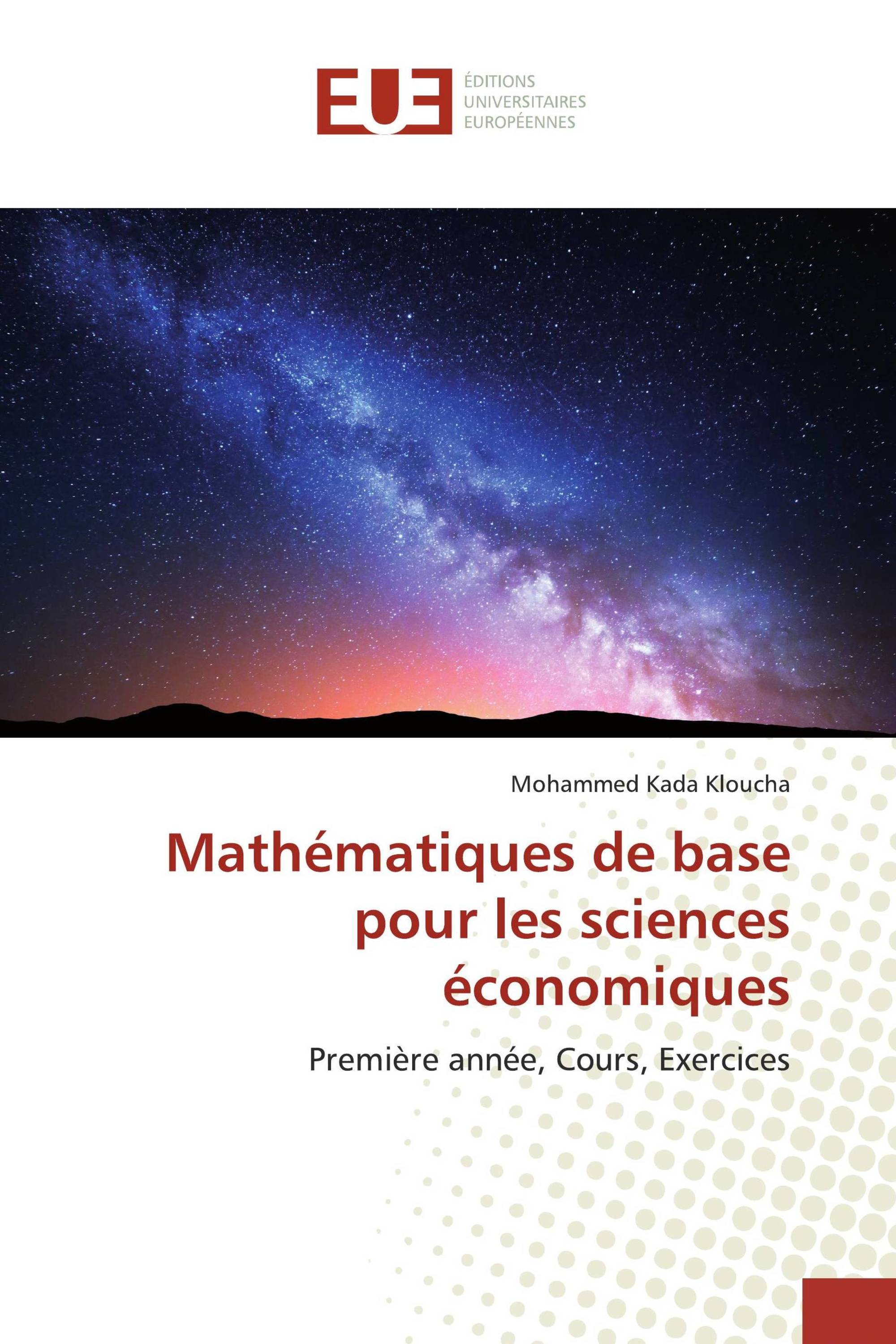 Mathématiques de base pour les sciences économiques