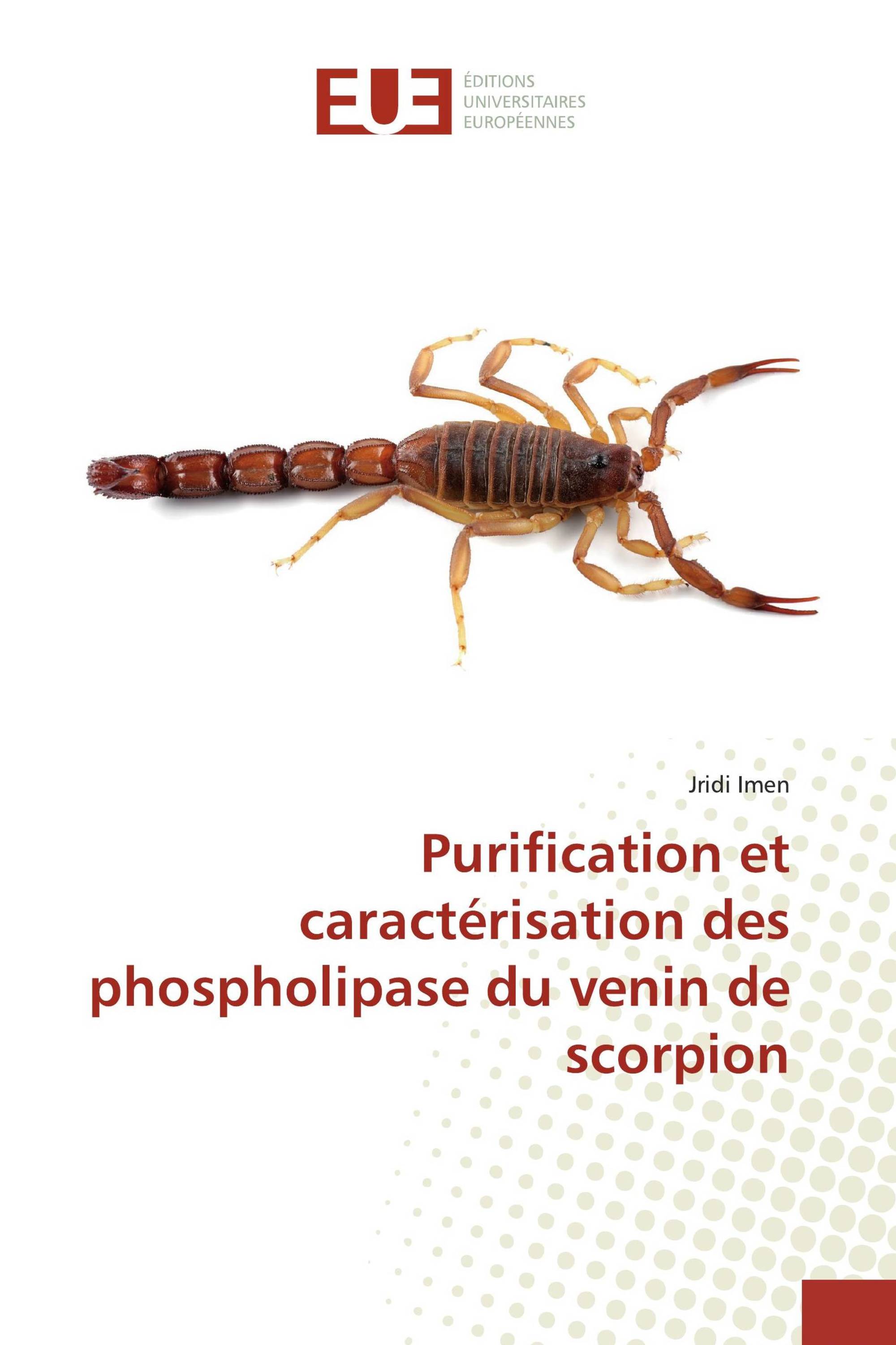 Purification et caractérisation des phospholipase du venin de scorpion