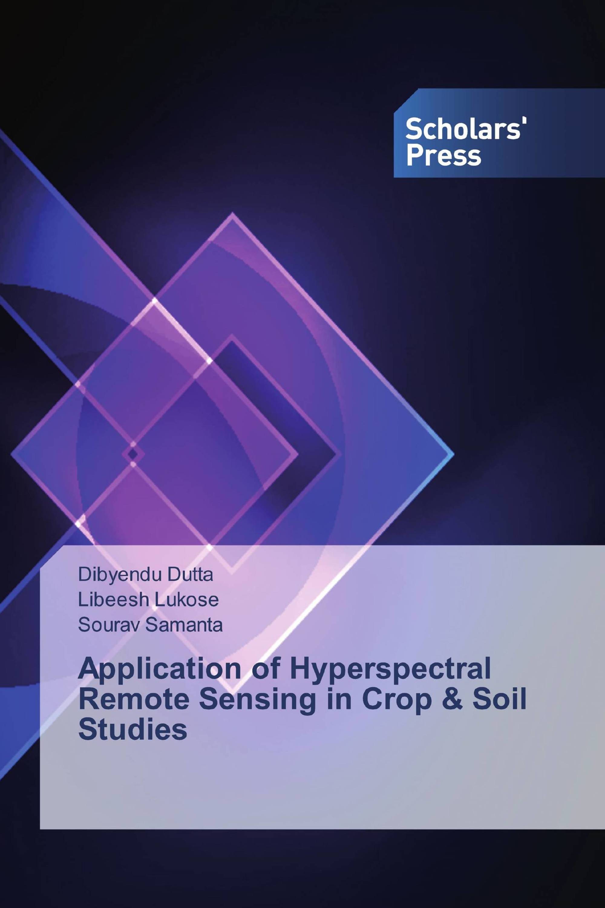 Application of Hyperspectral Remote Sensing in Crop &amp; Soil Studies