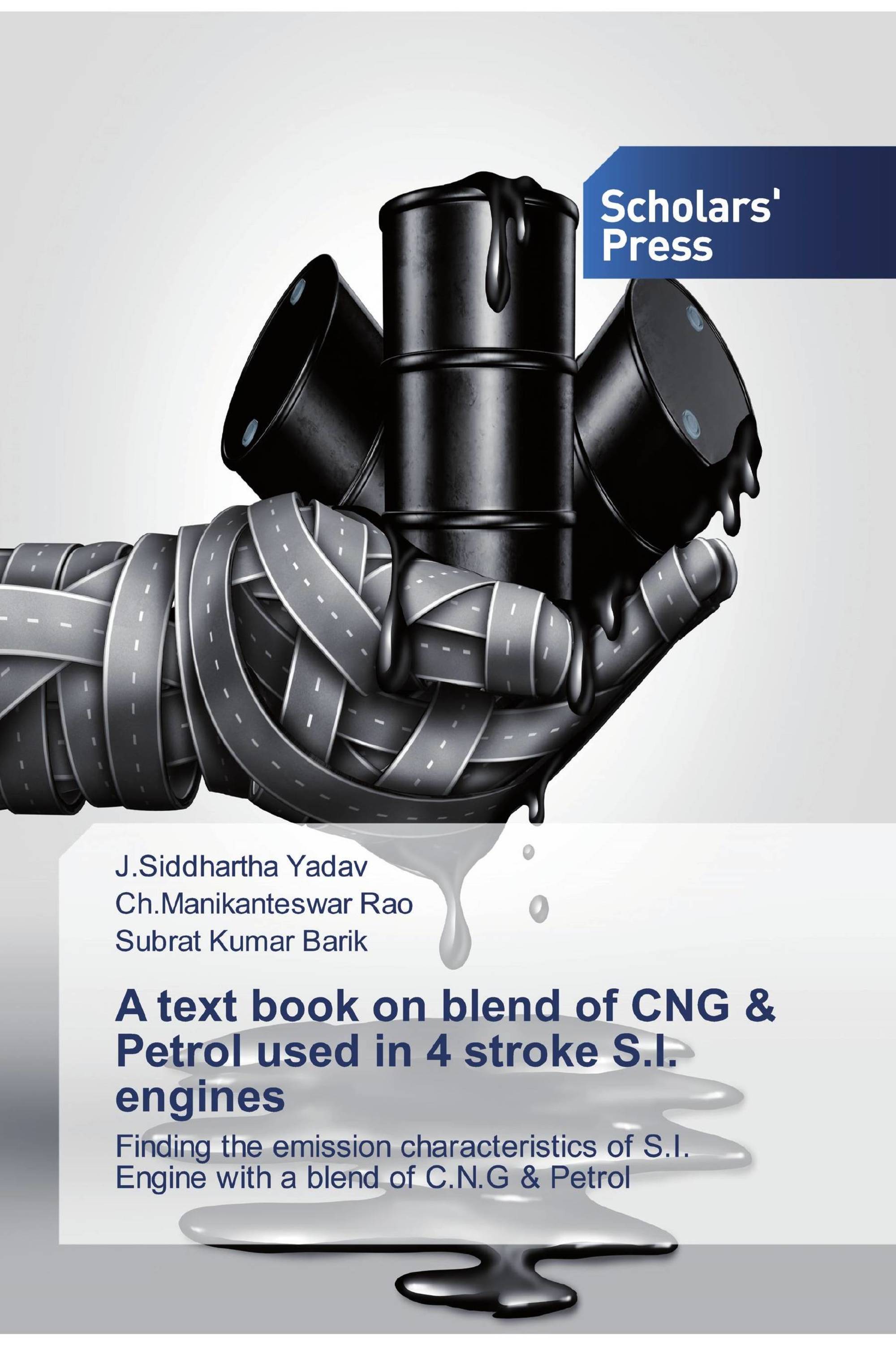 A text book on blend of CNG & Petrol used in 4 stroke S.I. engines