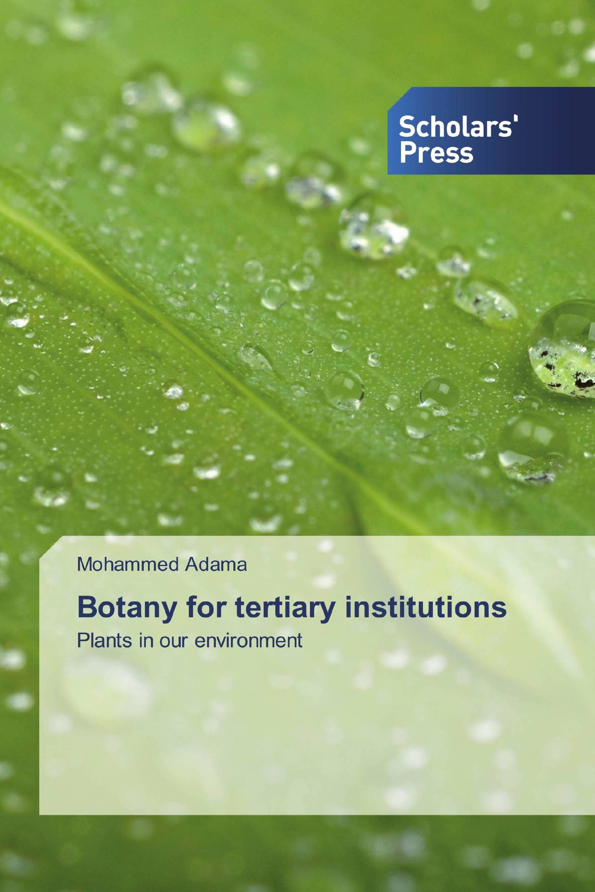 Botany for tertiary institutions