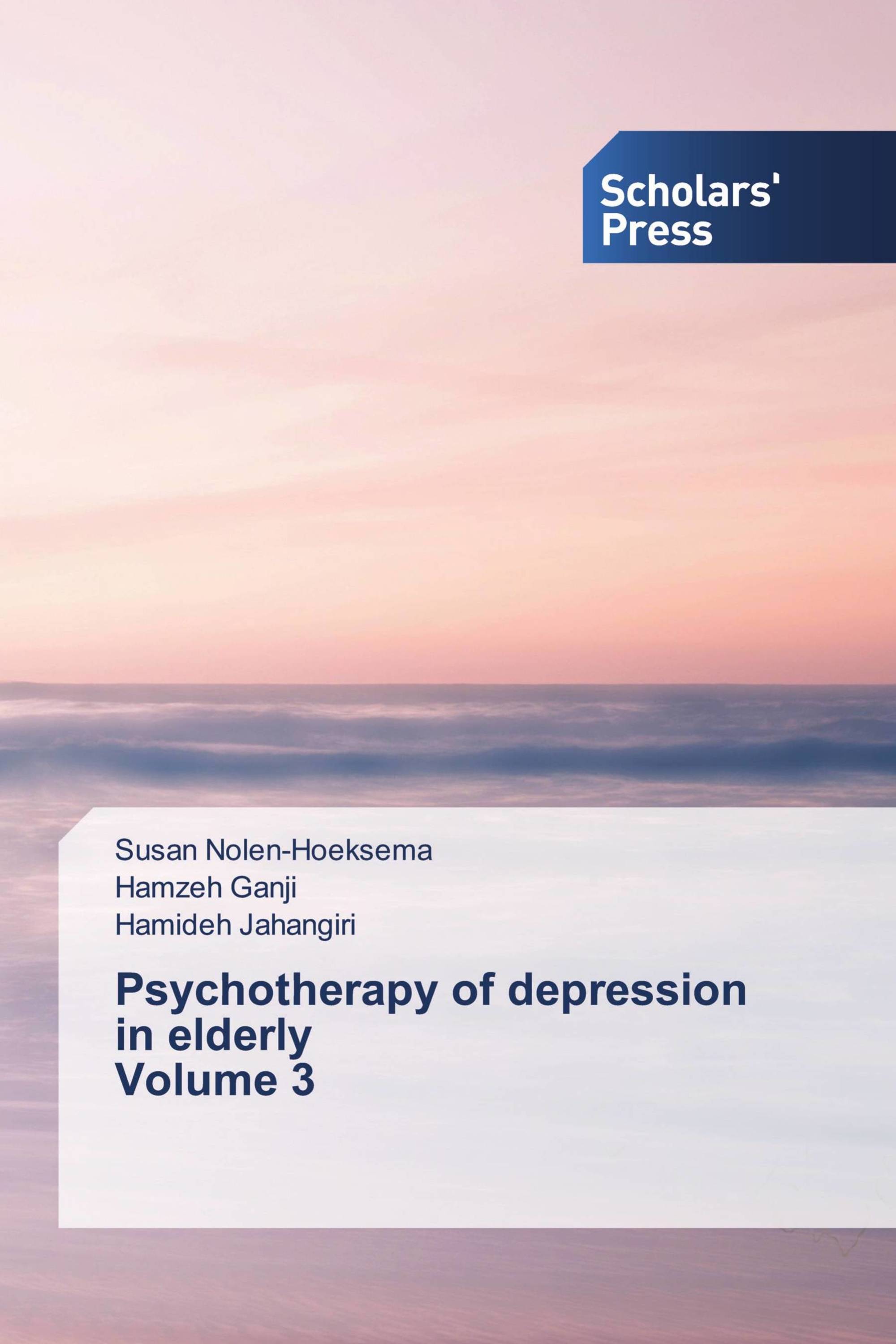 Psychotherapy of depression in elderly Volume 3