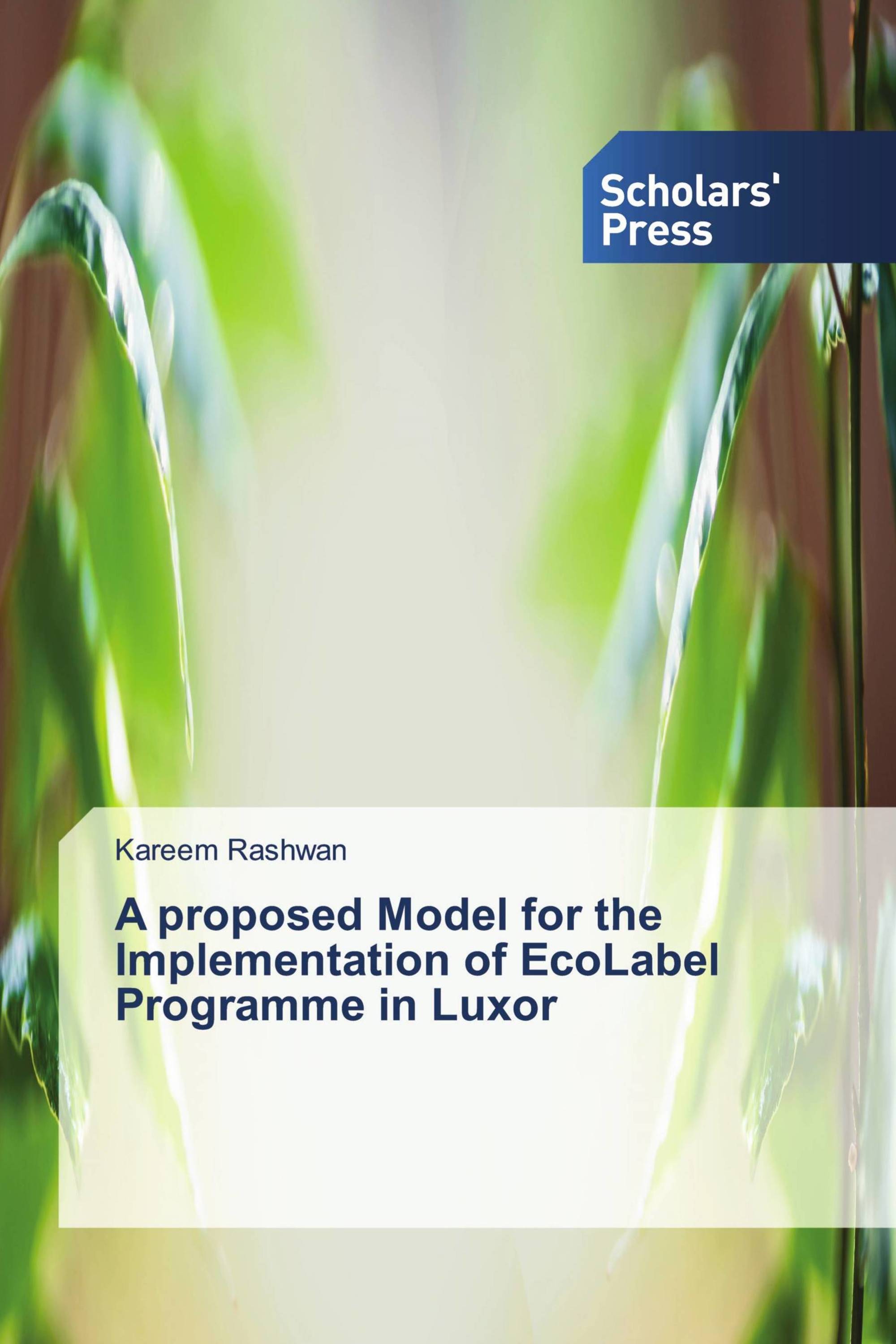 A proposed Model for the Implementation of EcoLabel Programme in Luxor