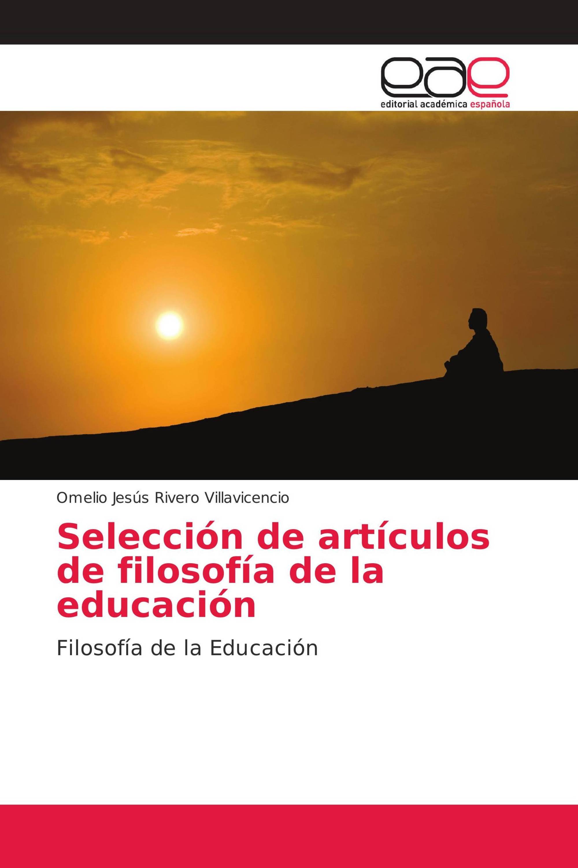 Selección de artículos de filosofía de la educación