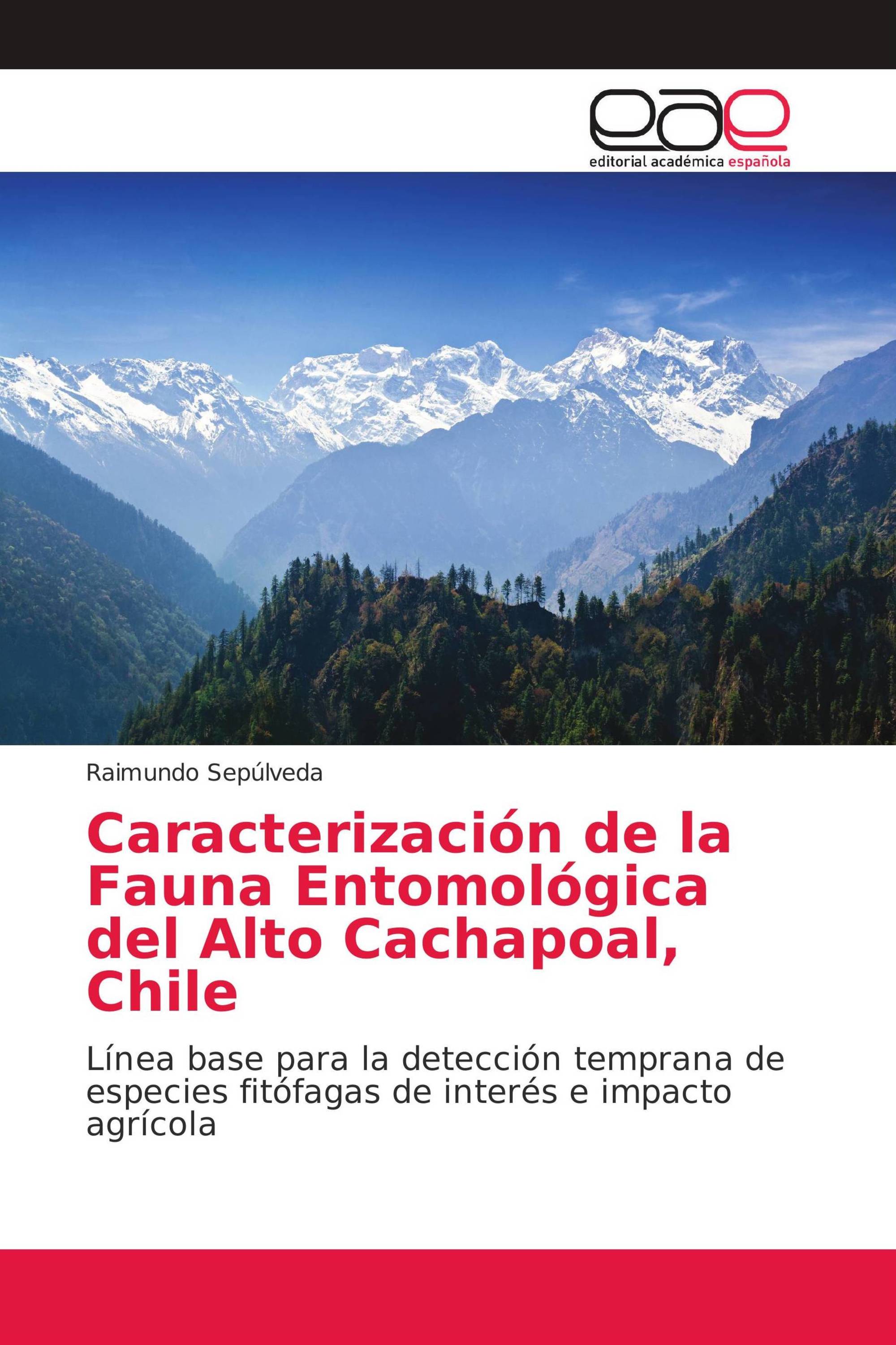 Caracterización de la Fauna Entomológica del Alto Cachapoal, Chile