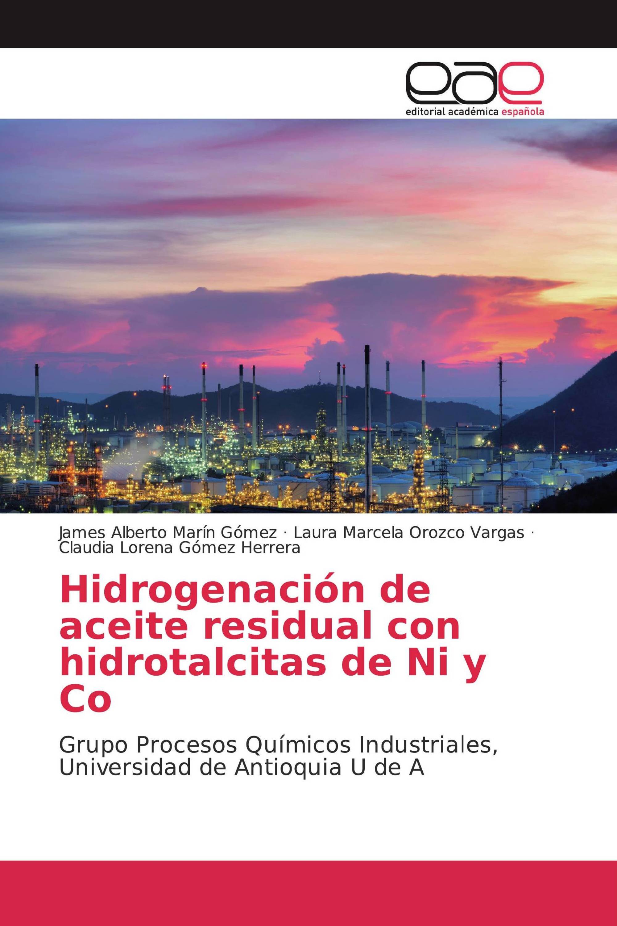 Hidrogenación de aceite residual con hidrotalcitas de Ni y Co