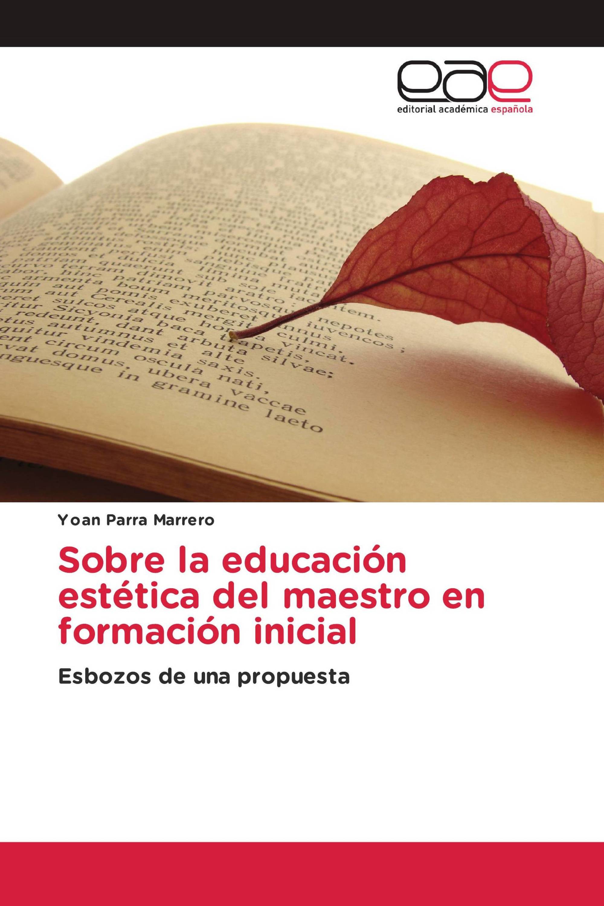 Sobre la educación estética del maestro en formación inicial