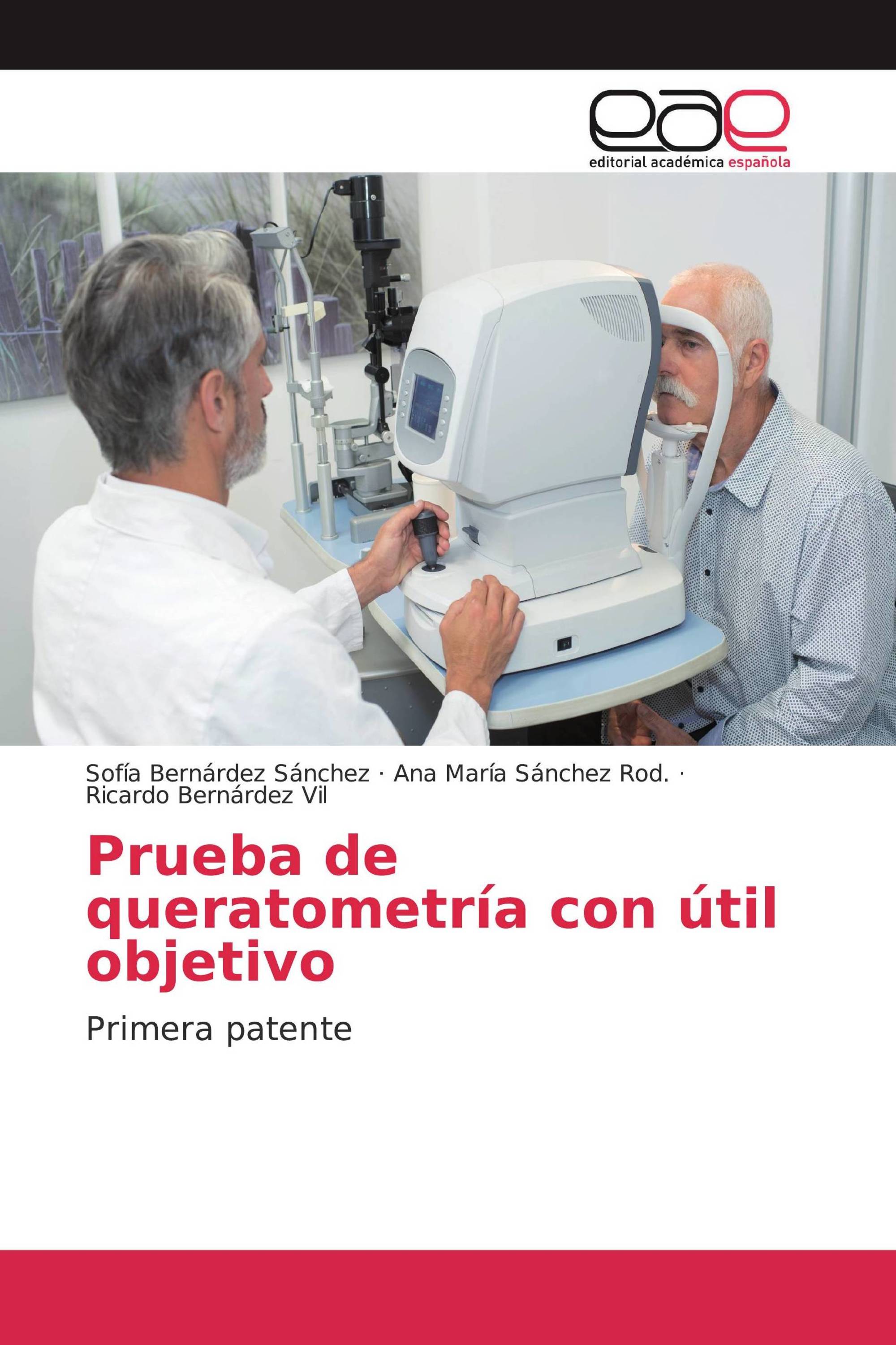 Prueba de queratometría con útil objetivo