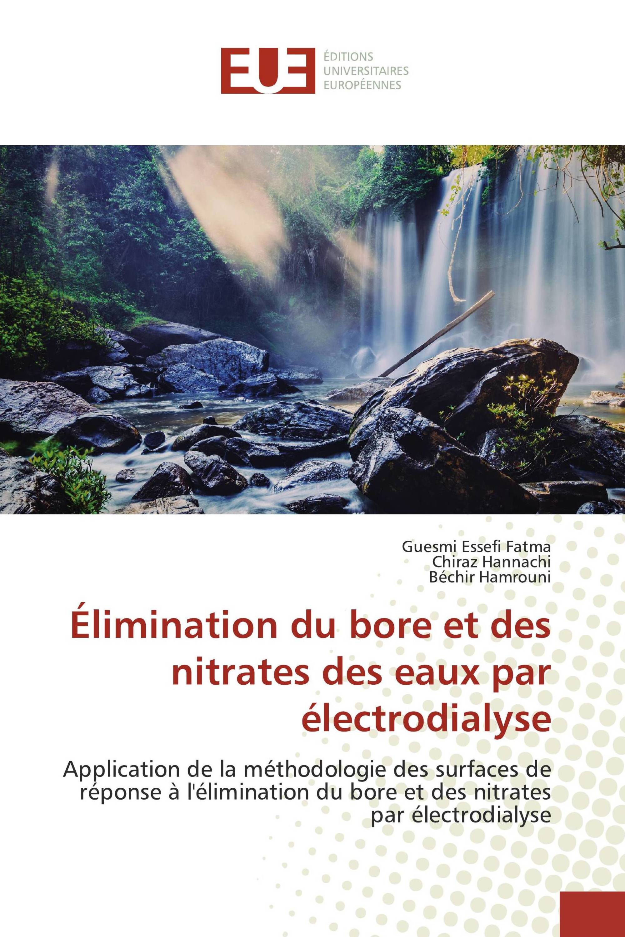 Élimination du bore et des nitrates des eaux par électrodialyse