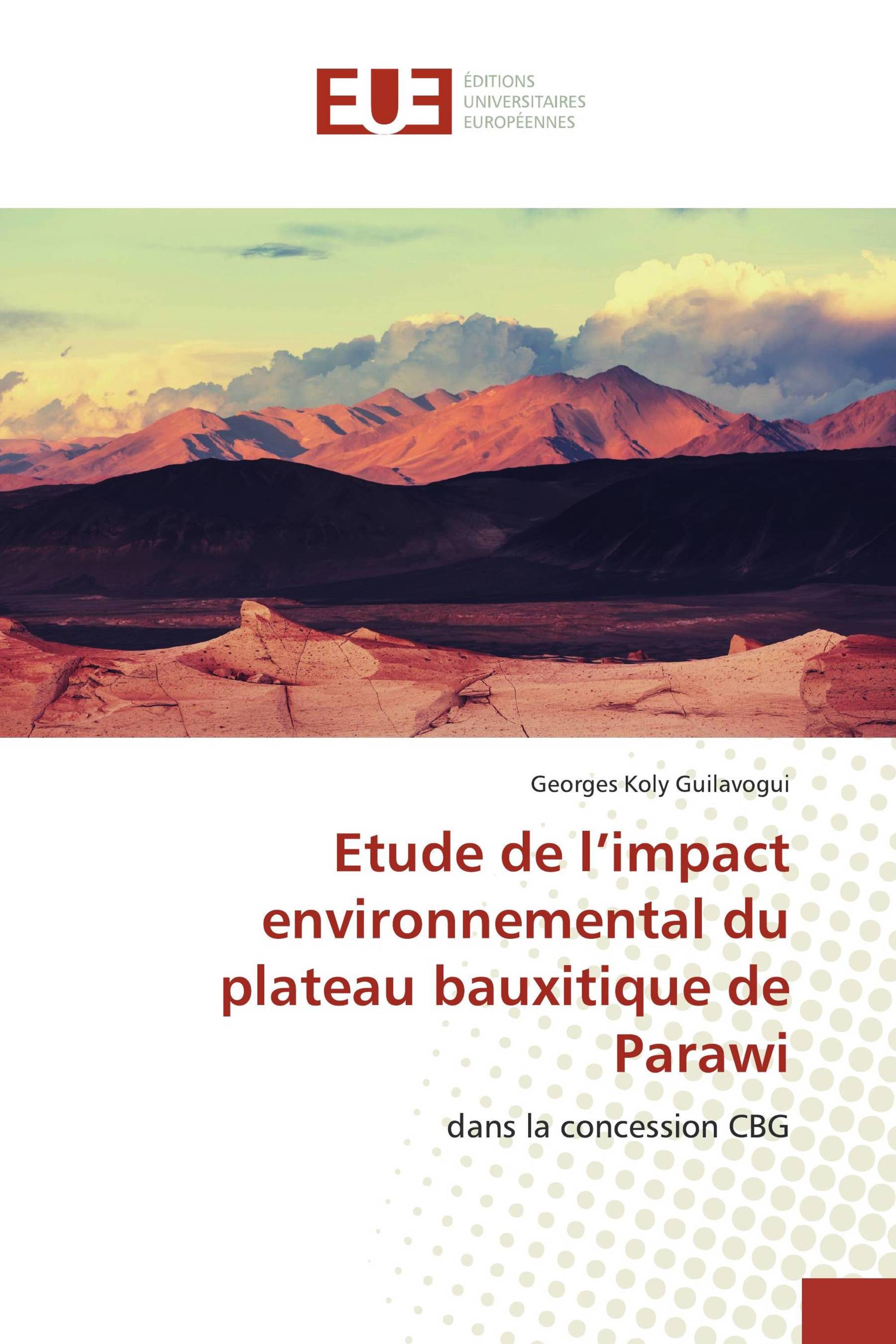 Etude de l’impact environnemental du plateau bauxitique de Parawi