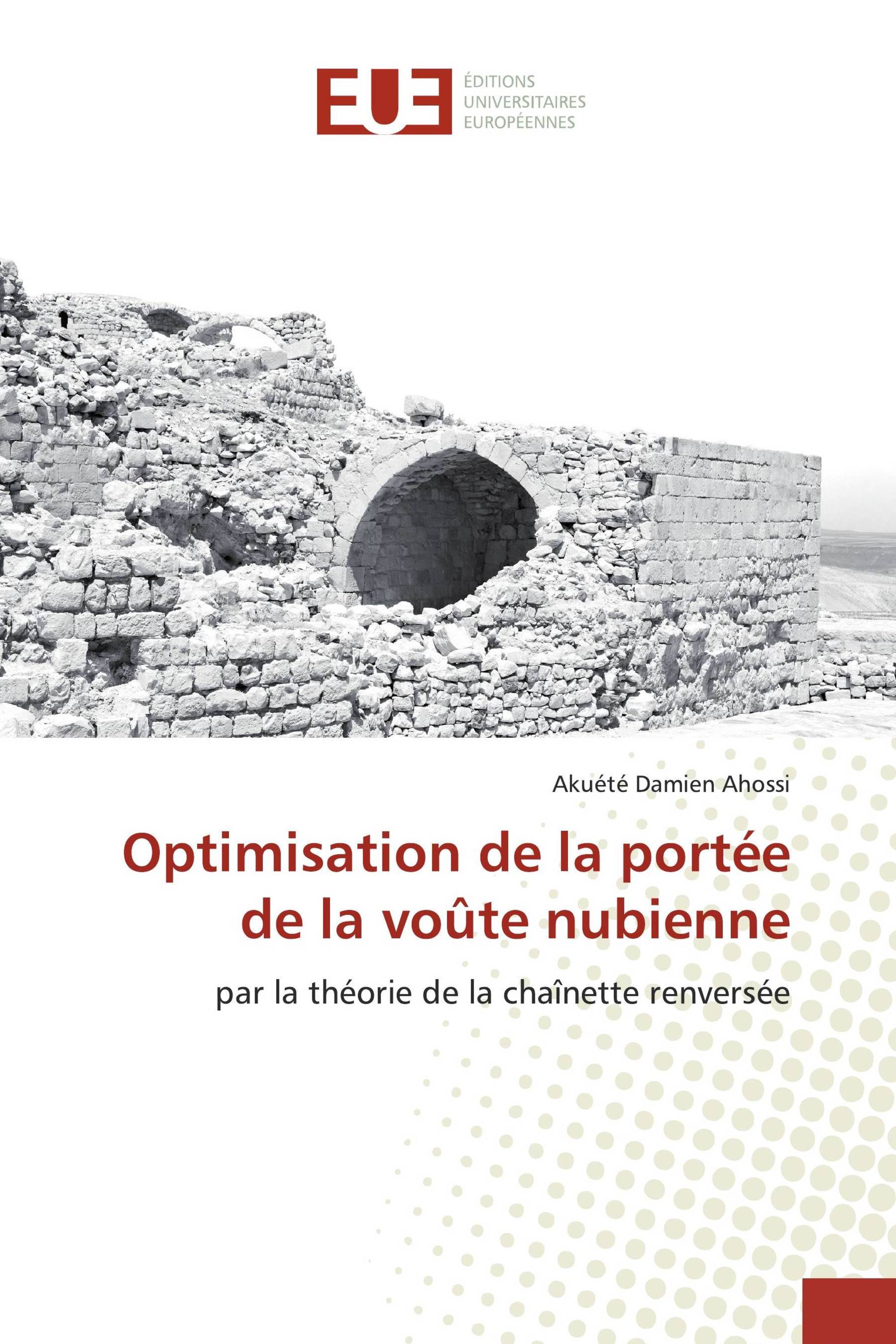 Optimisation de la portée de la voûte nubienne