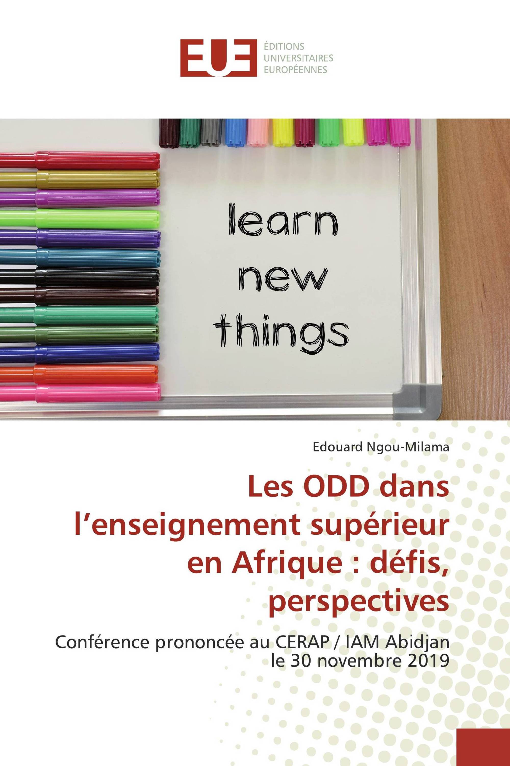 Les ODD dans l’enseignement supérieur en Afrique : défis, perspectives