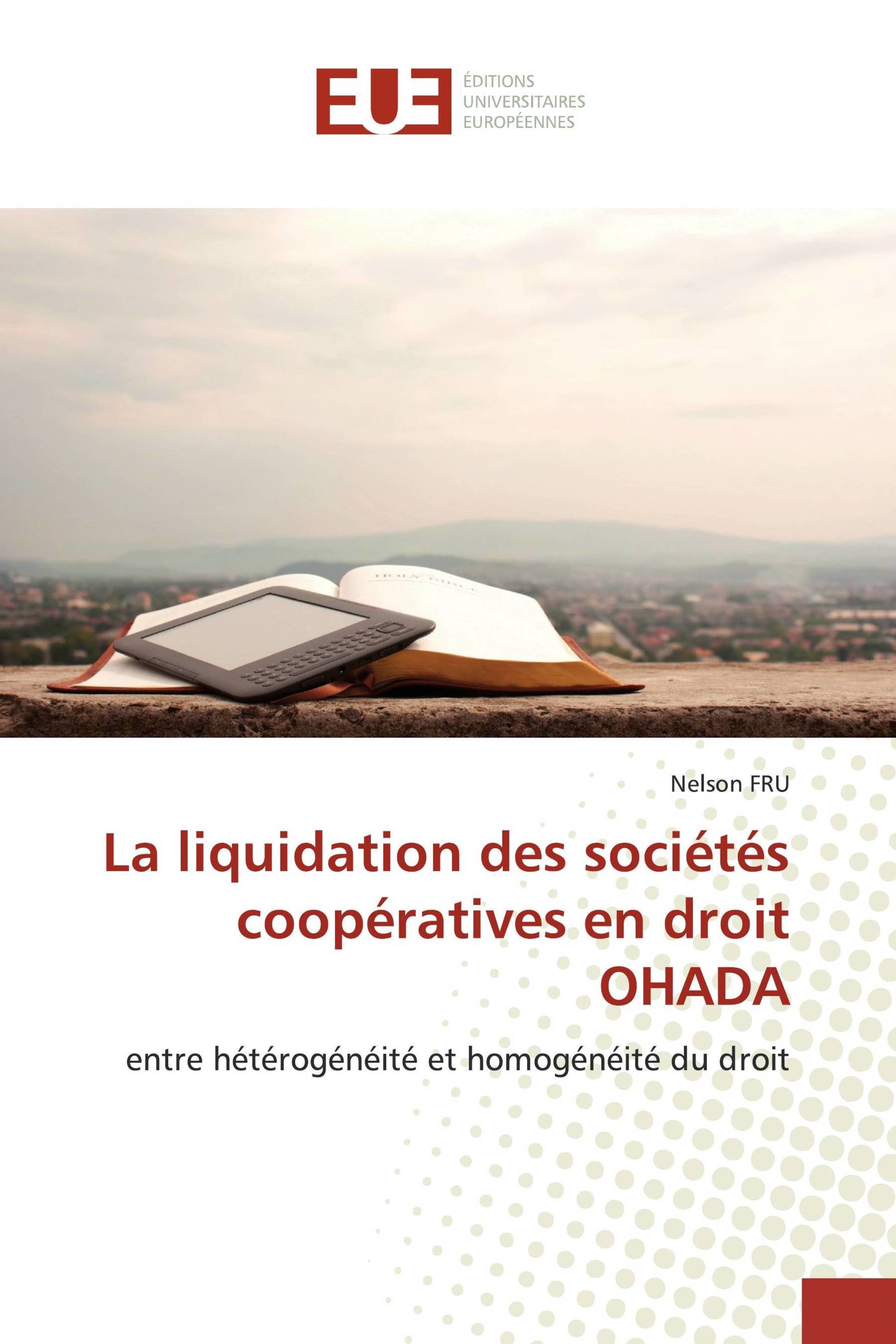 La liquidation des sociétés coopératives en droit OHADA