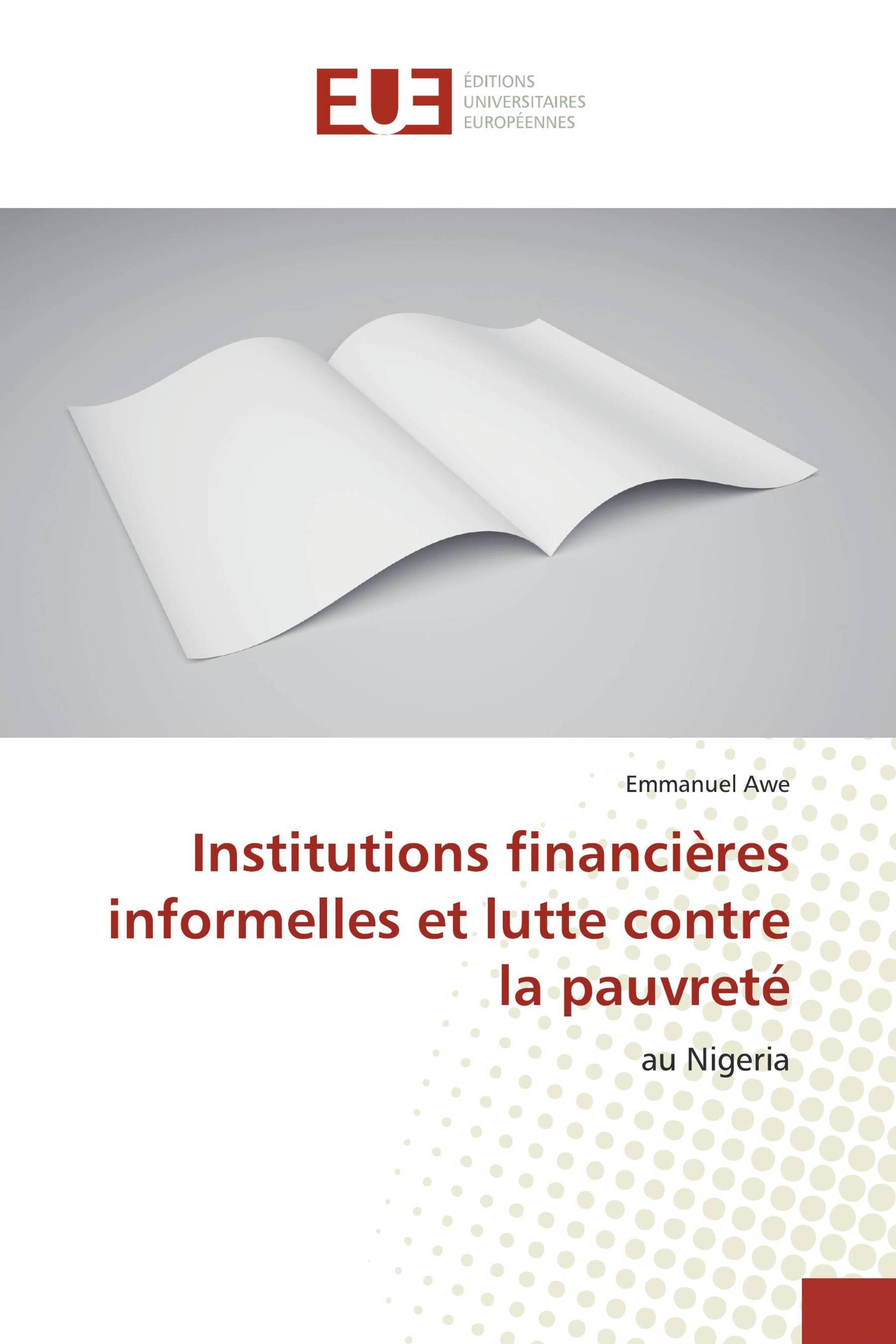 Institutions financières informelles et lutte contre la pauvreté