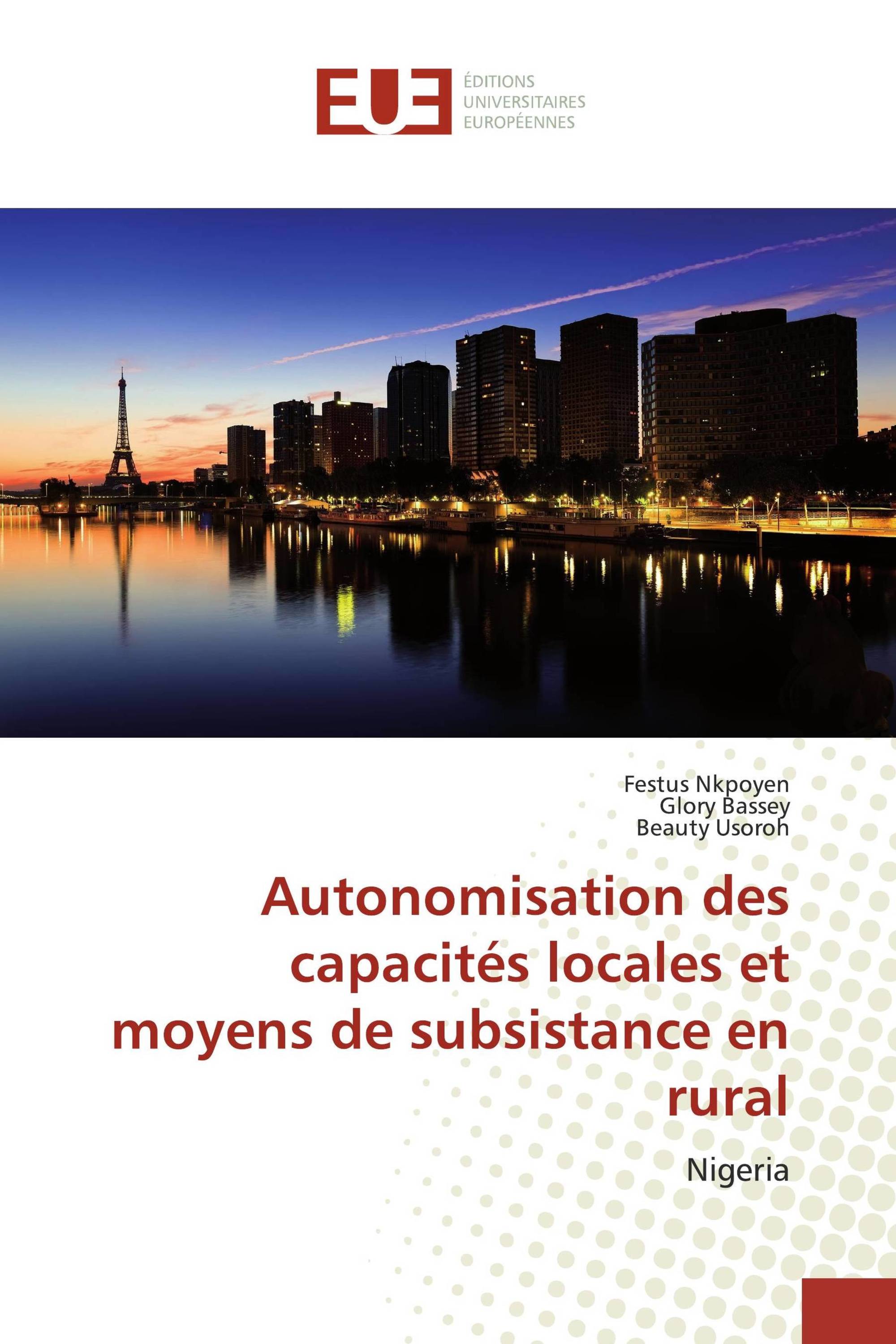 Autonomisation des capacités locales et moyens de subsistance en rural