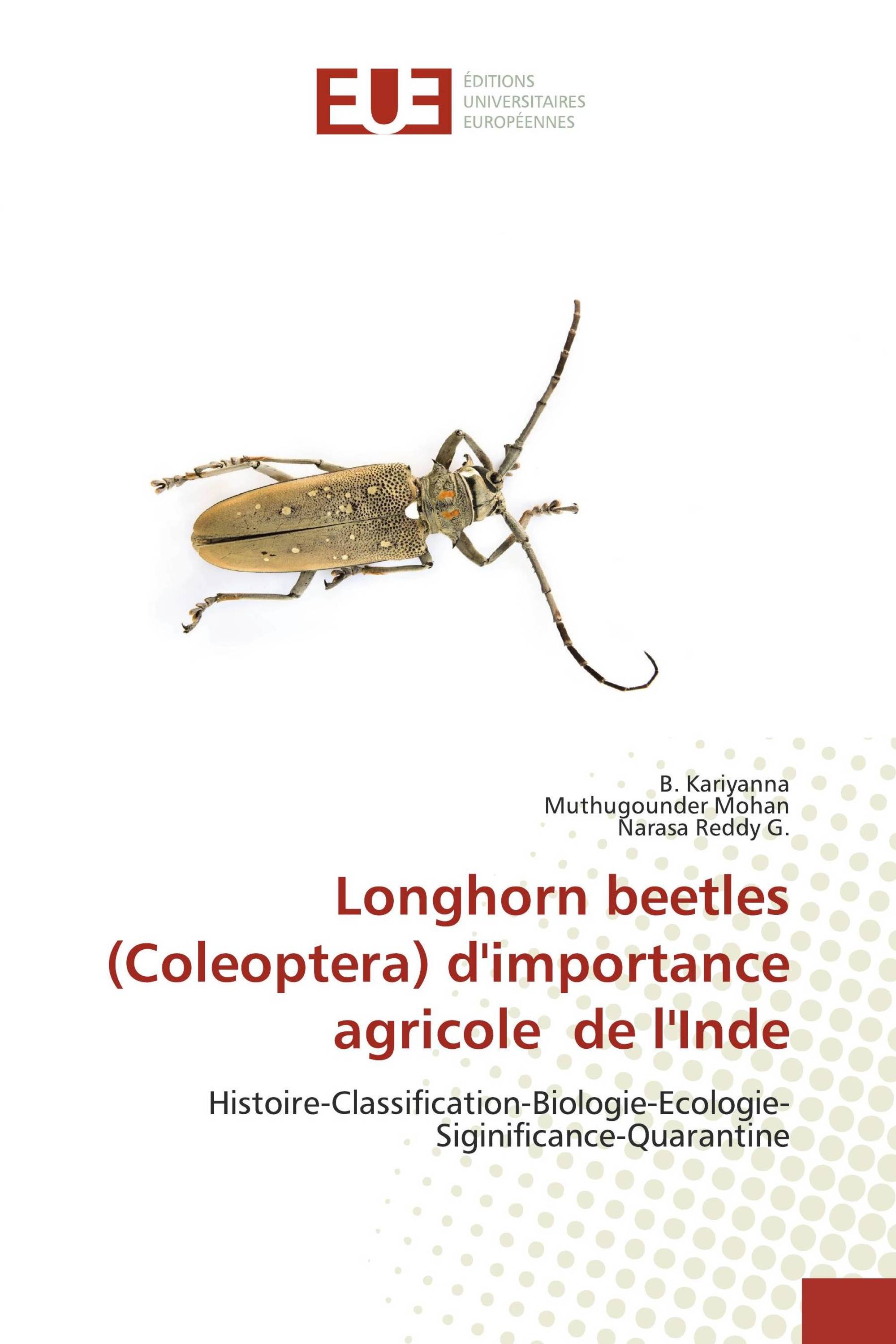 Longhorn beetles (Coleoptera) d'importance agricole de l'Inde