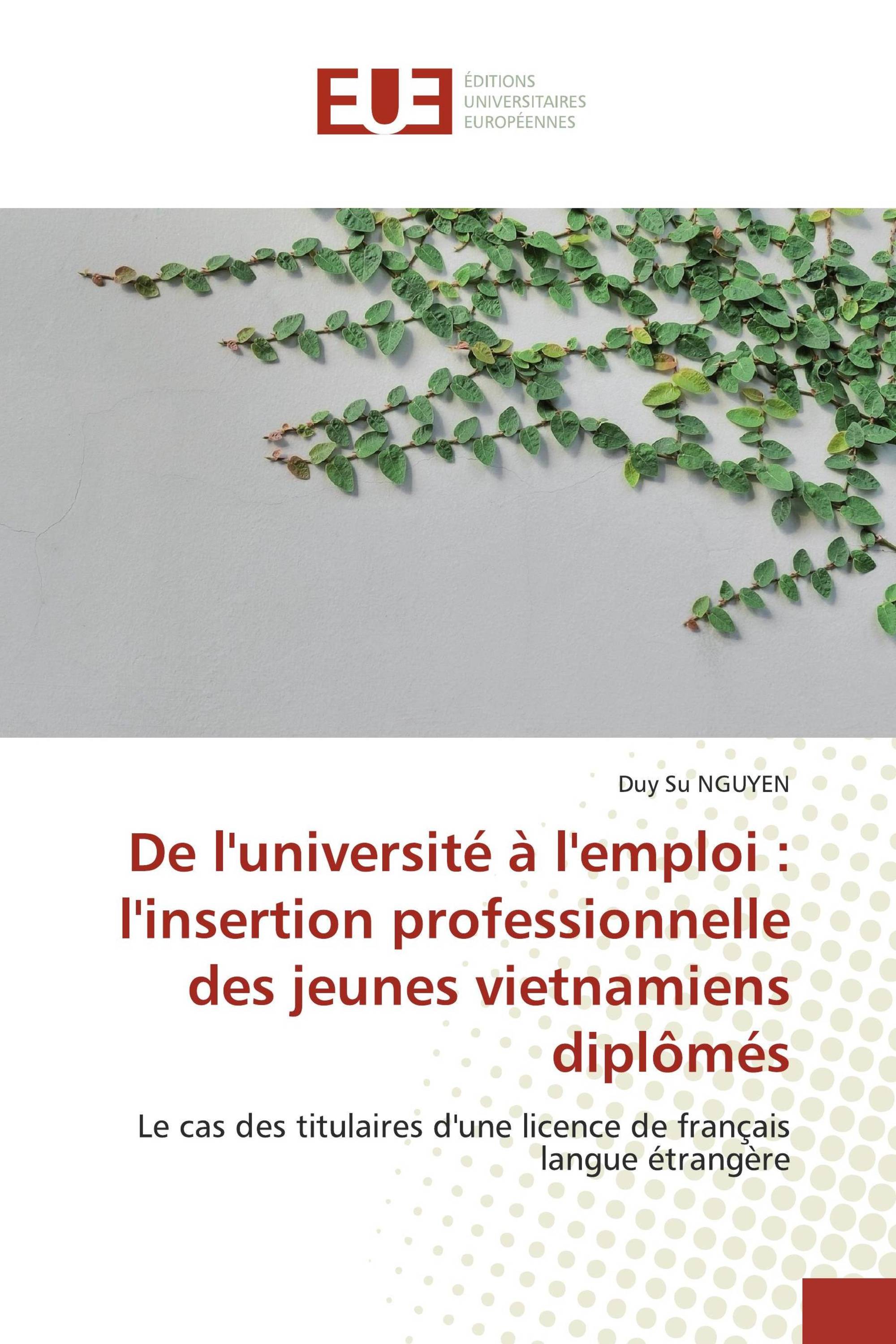 De l'université à l'emploi : l'insertion professionnelle des jeunes vietnamiens diplômés