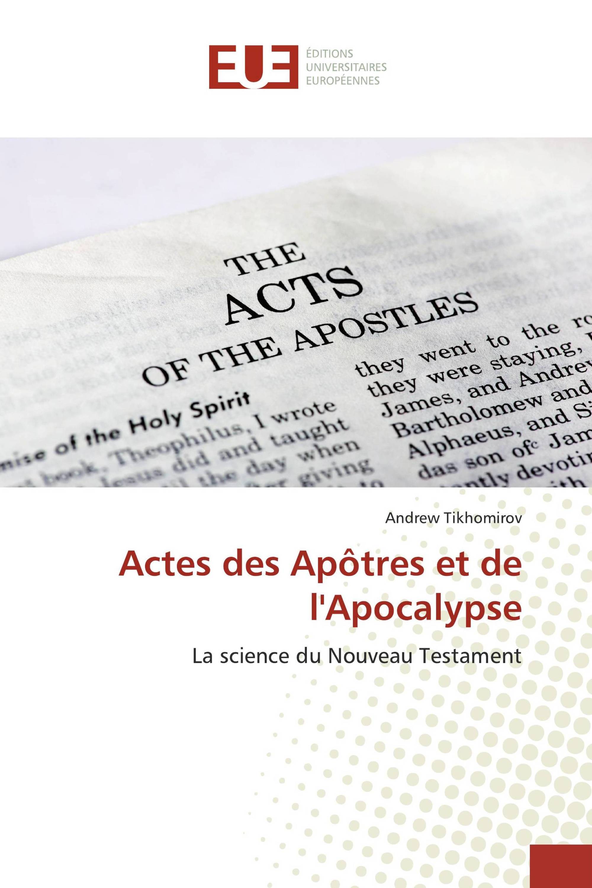 Actes des Apôtres et de l'Apocalypse