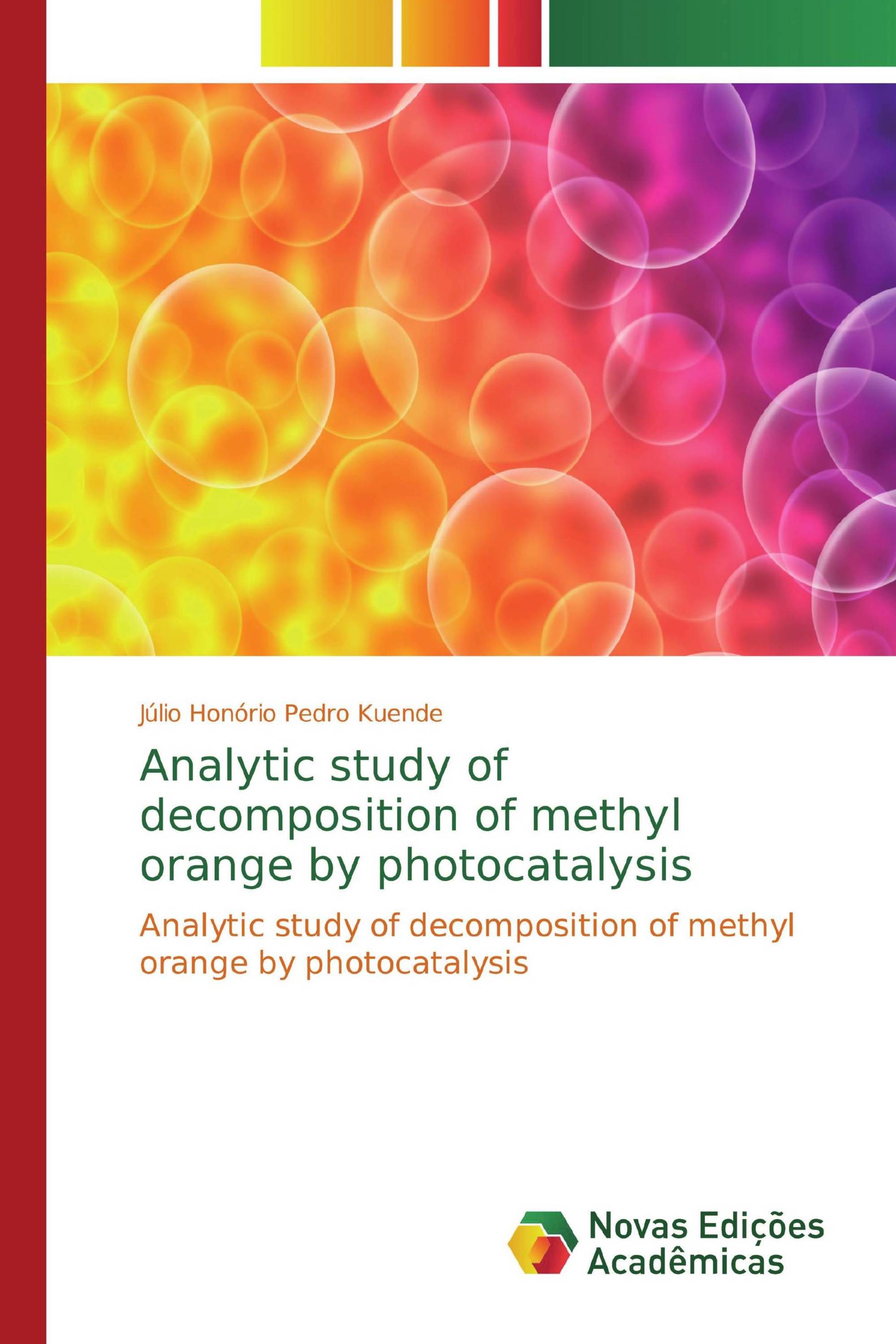 Analytic study of decomposition of methyl orange by photocatalysis