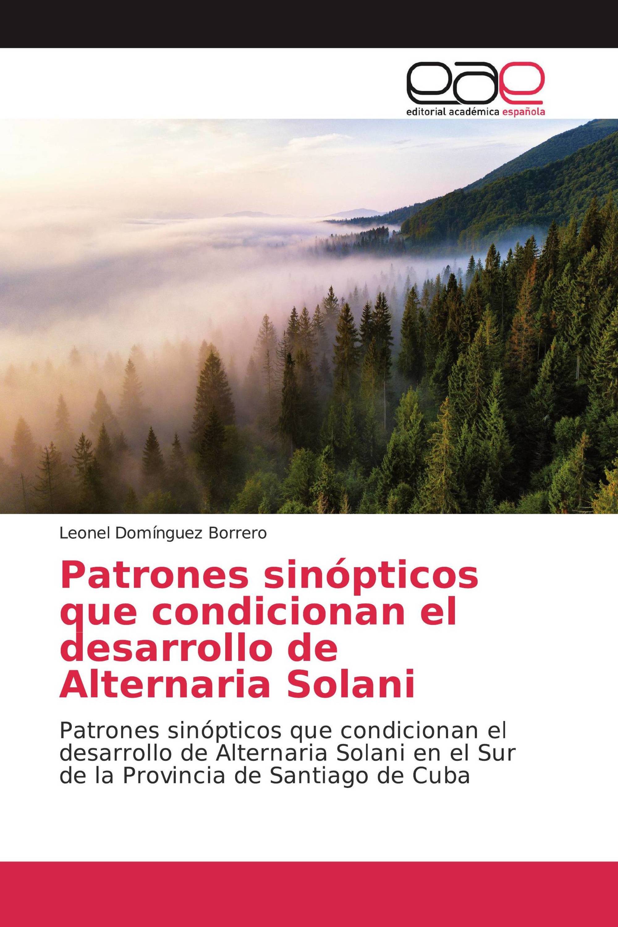 Patrones sinópticos que condicionan el desarrollo de Alternaria Solani