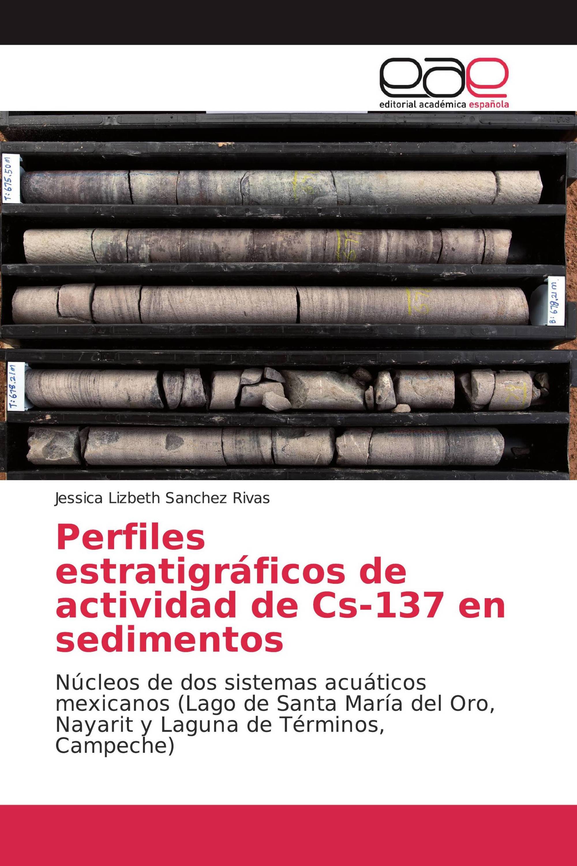 Perfiles estratigráficos de actividad de Cs-137 en sedimentos