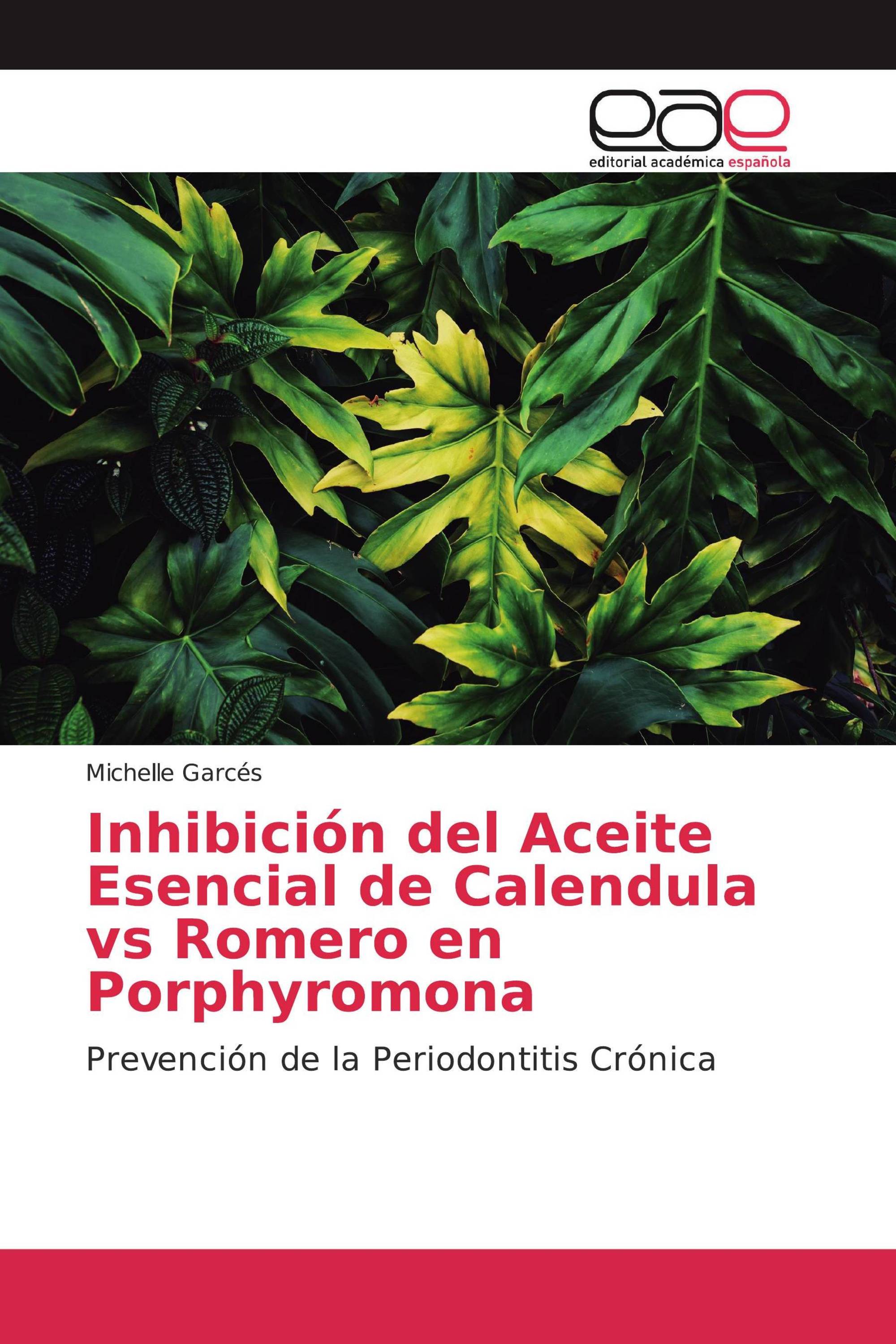 Inhibición del Aceite Esencial de Calendula vs Romero en Porphyromona