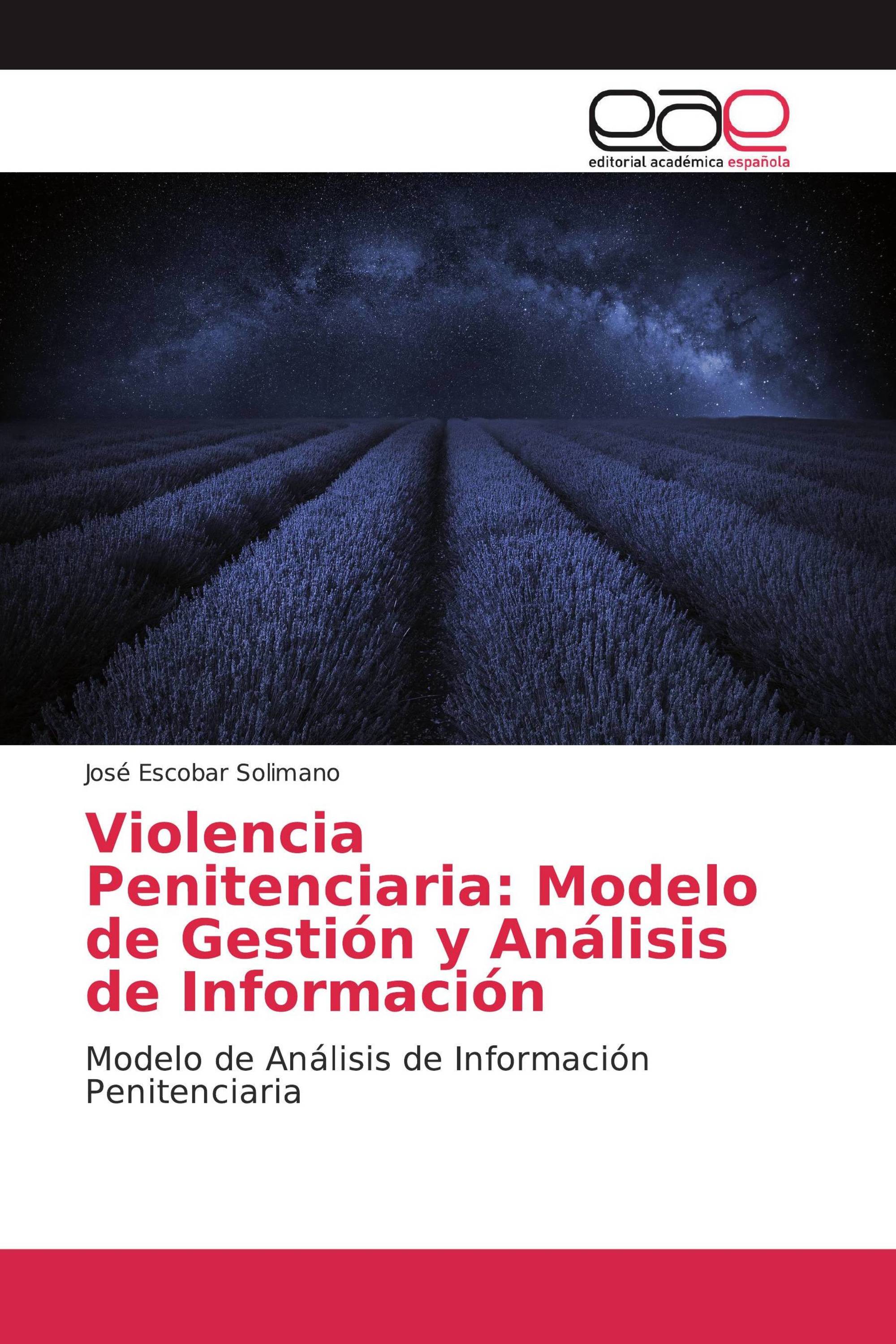 Violencia Penitenciaria: Modelo de Gestión y Análisis de Información