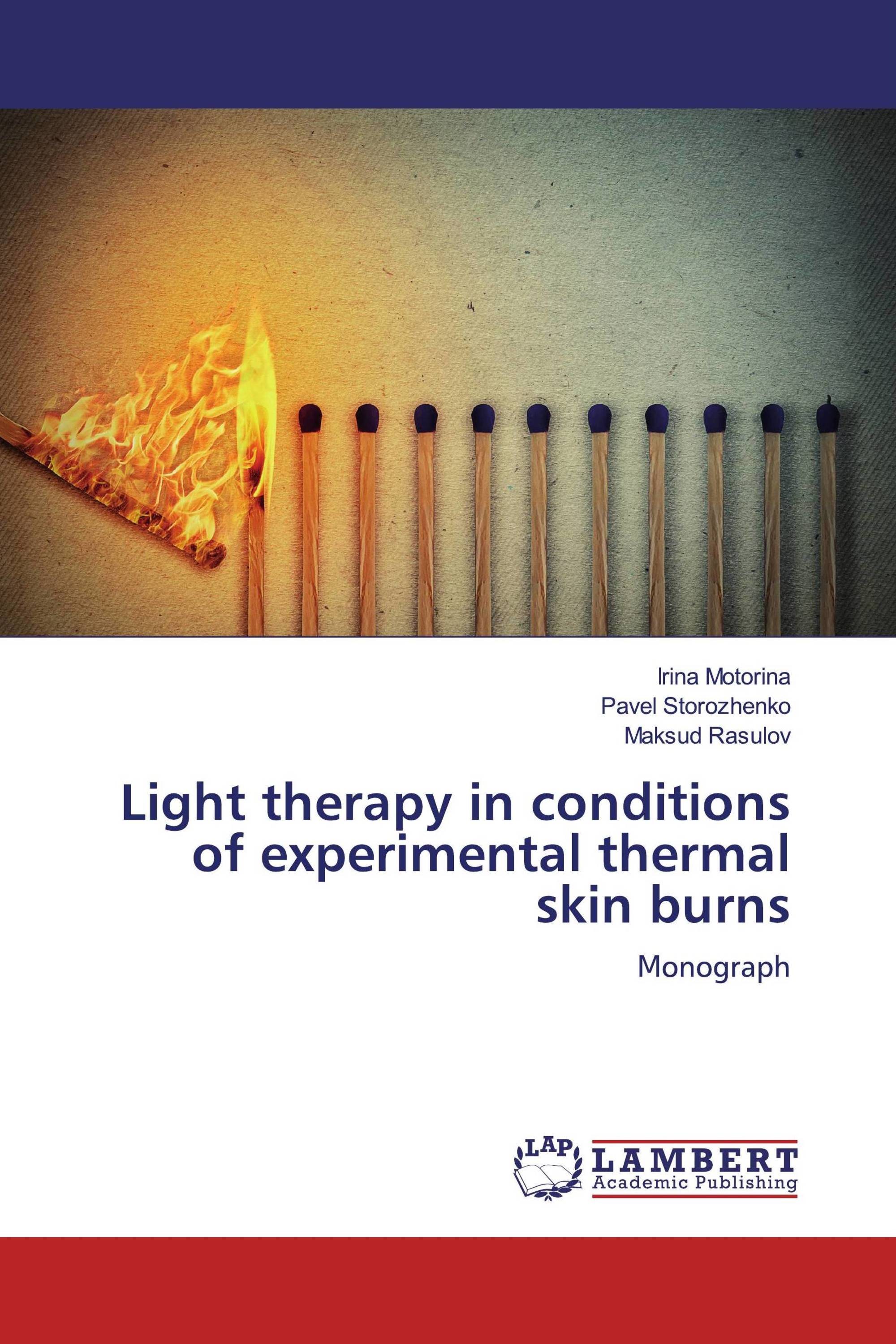 Light therapy in conditions of experimental thermal skin burns