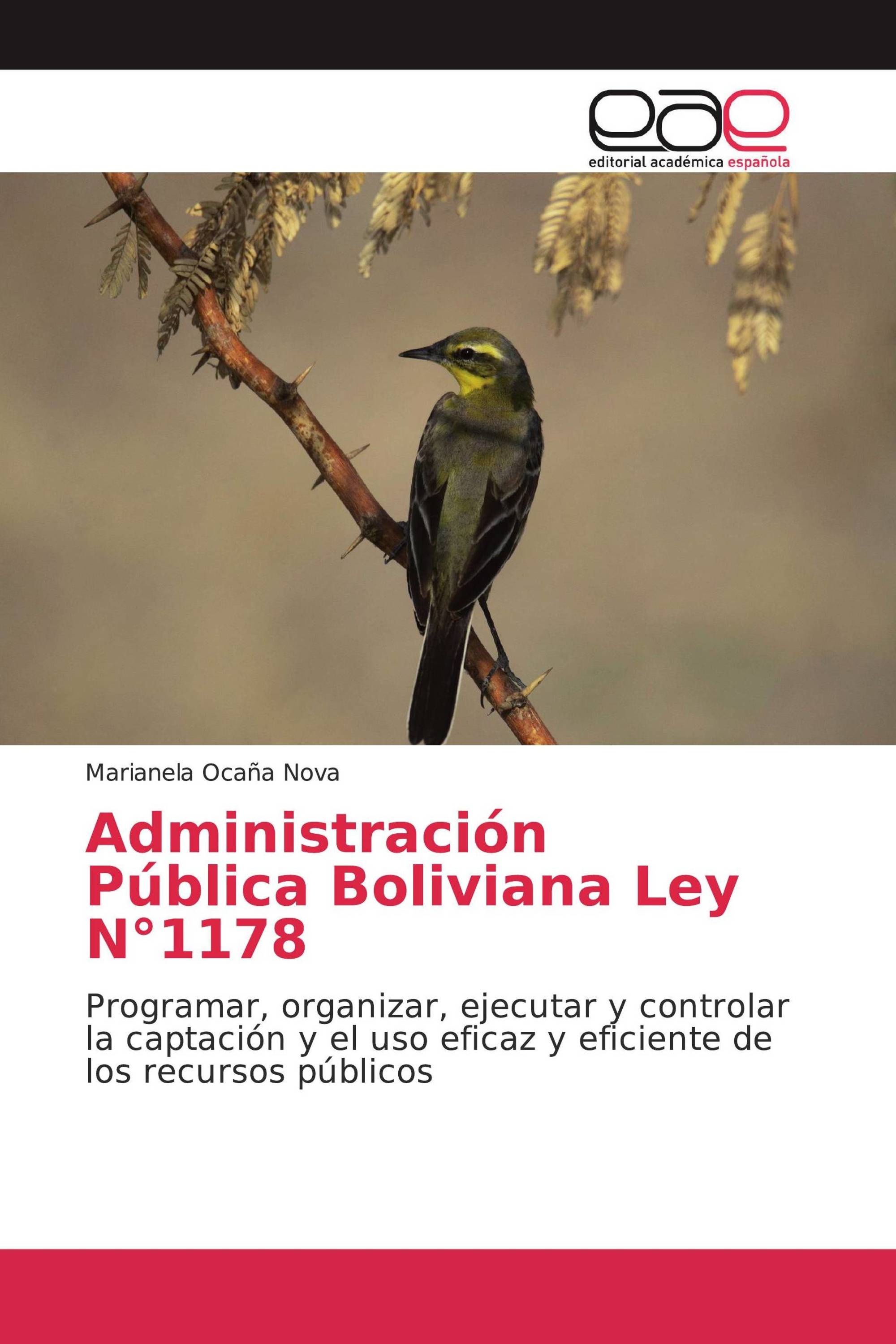 Administración Pública Boliviana Ley N°1178