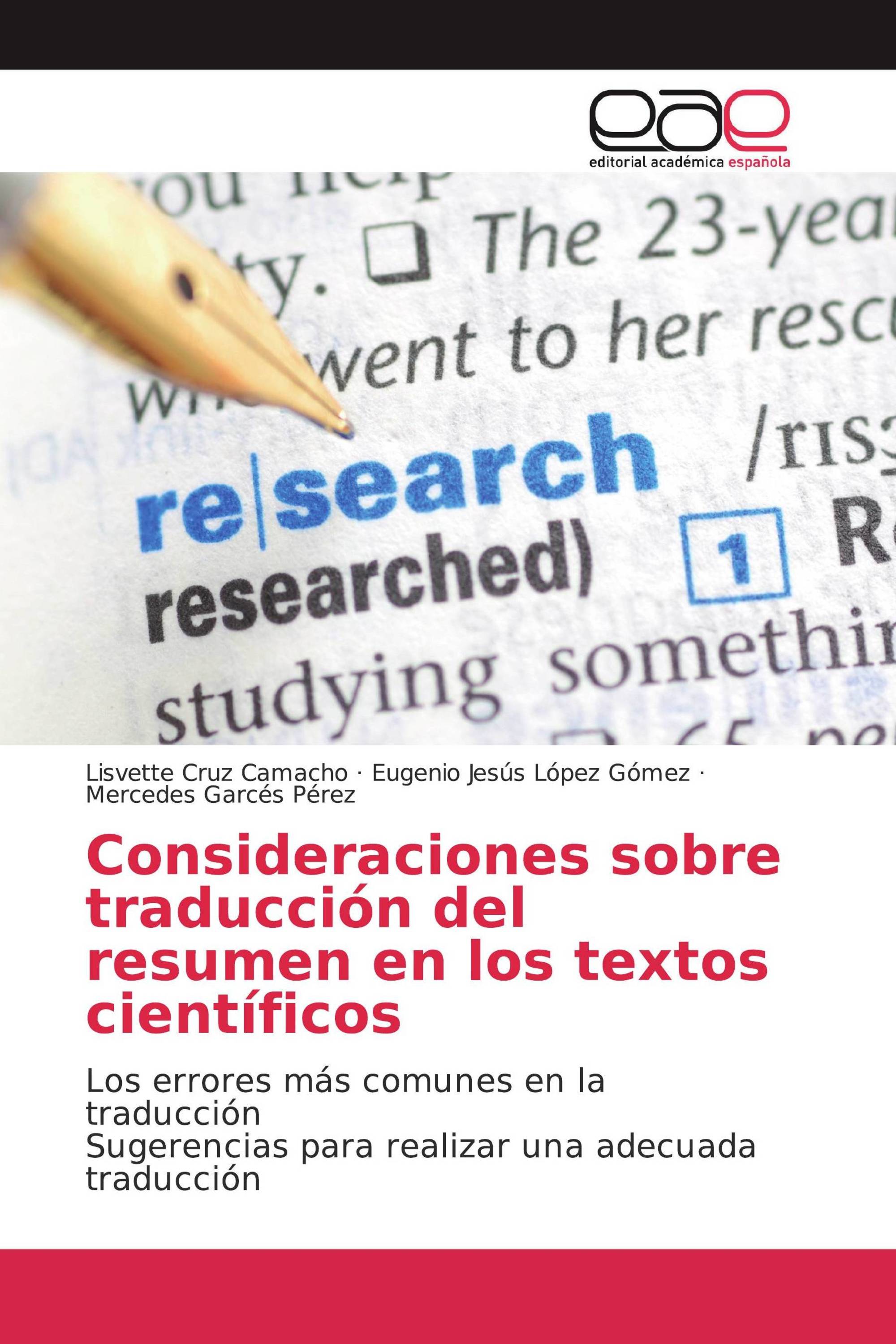 Consideraciones sobre traducción del resumen en los textos científicos