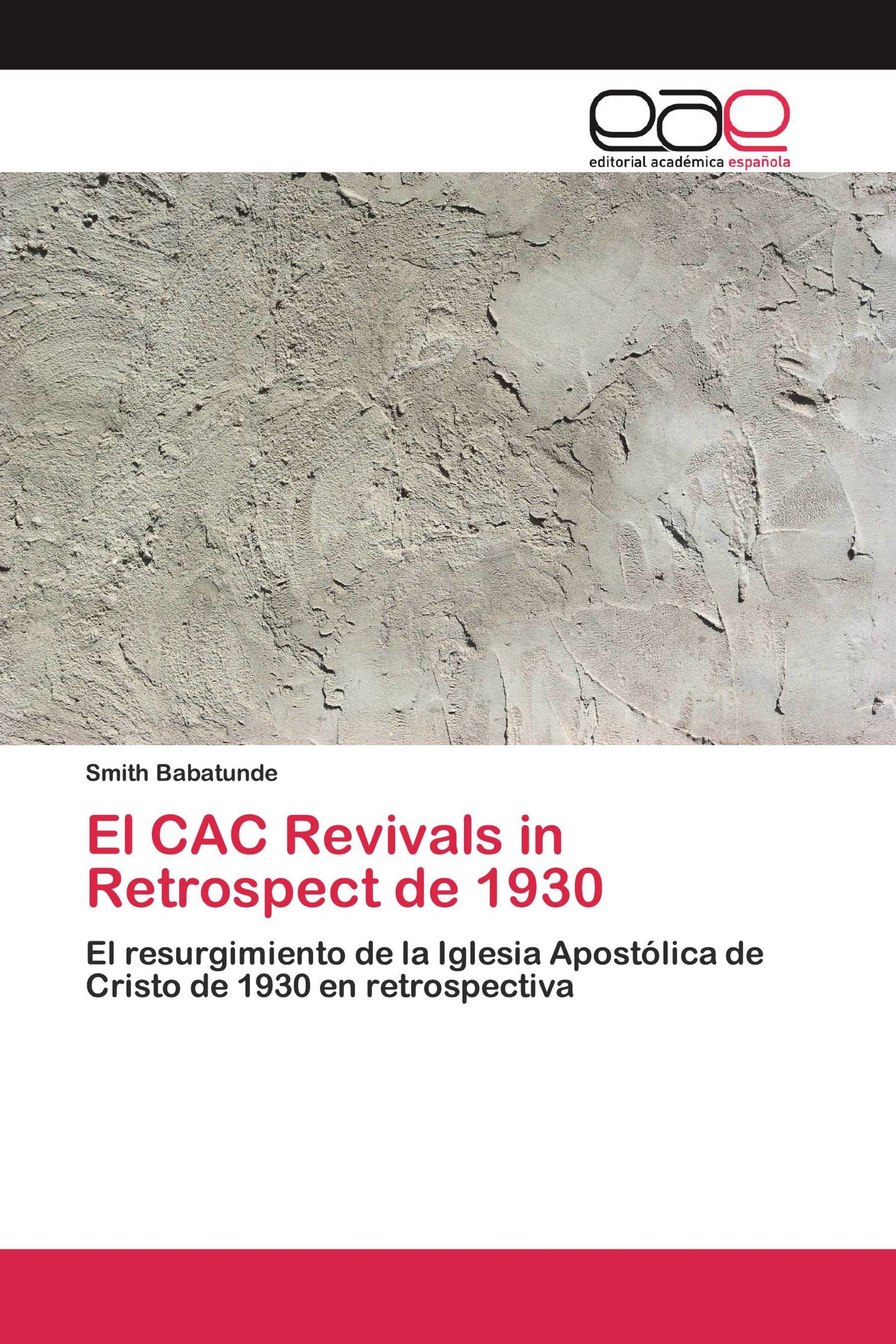 El CAC Revivals in Retrospect de 1930