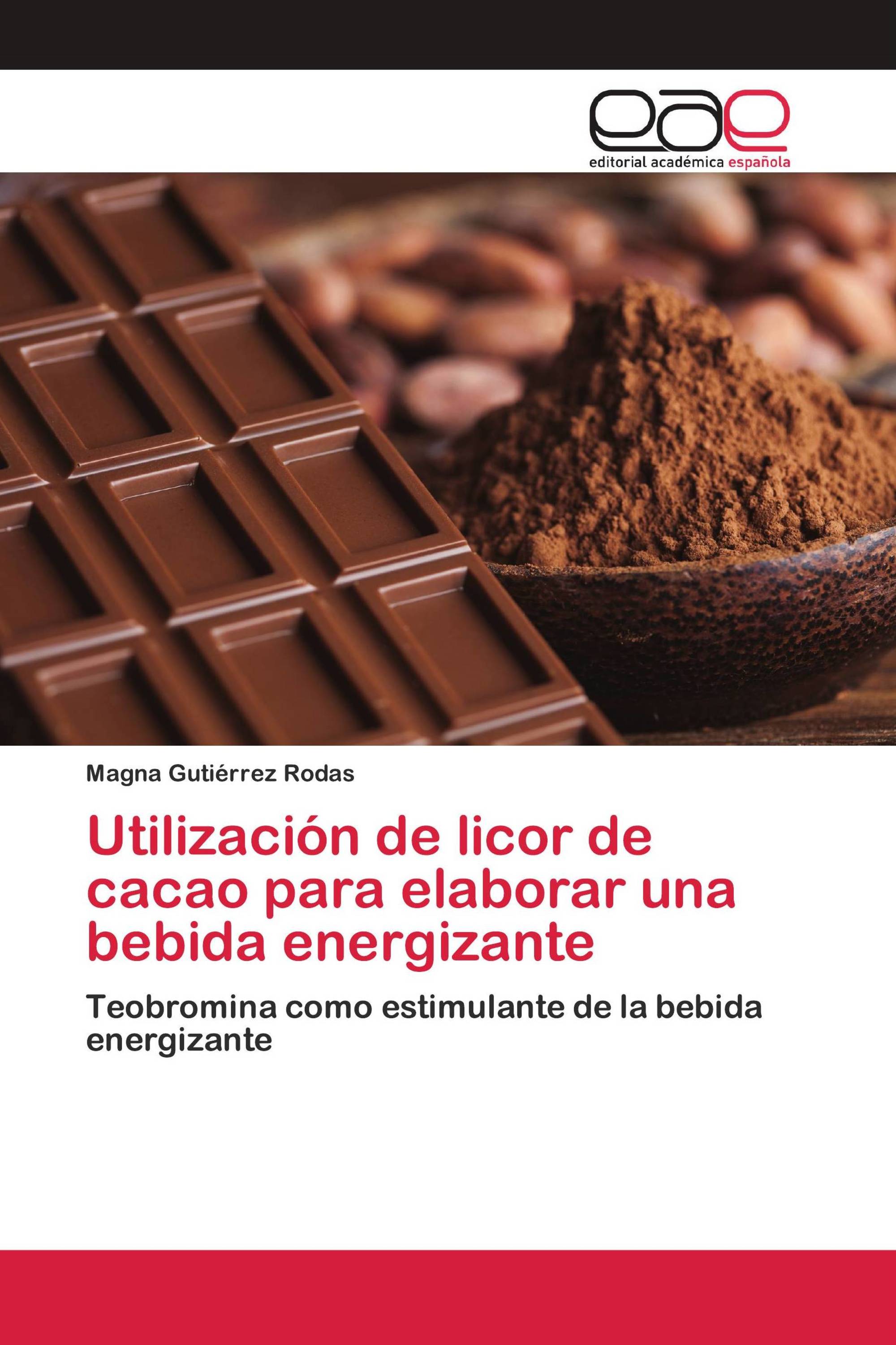 Utilización de licor de cacao para elaborar una bebida energizante