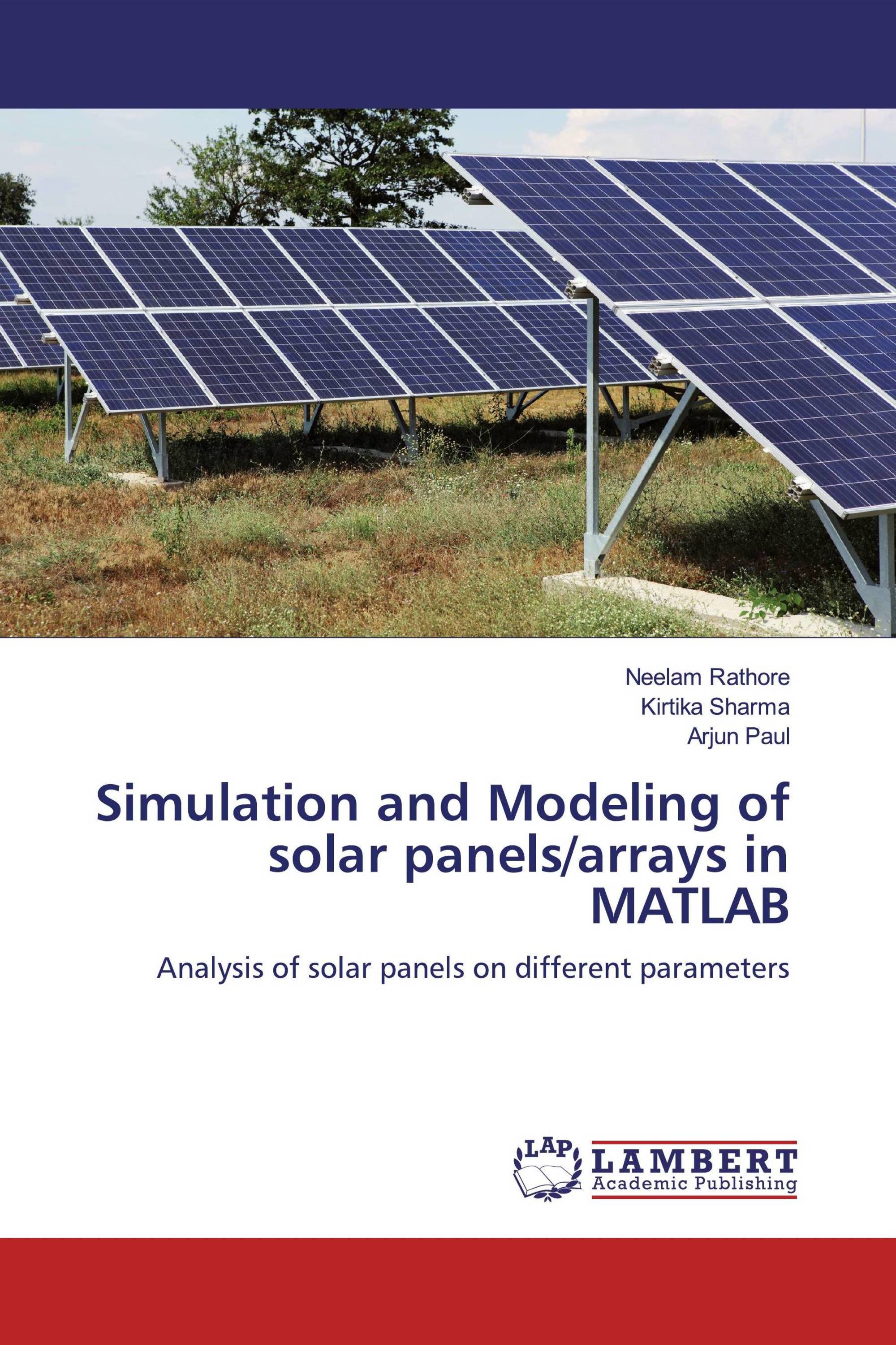 Simulation and Modeling of solar panels/arrays in MATLAB