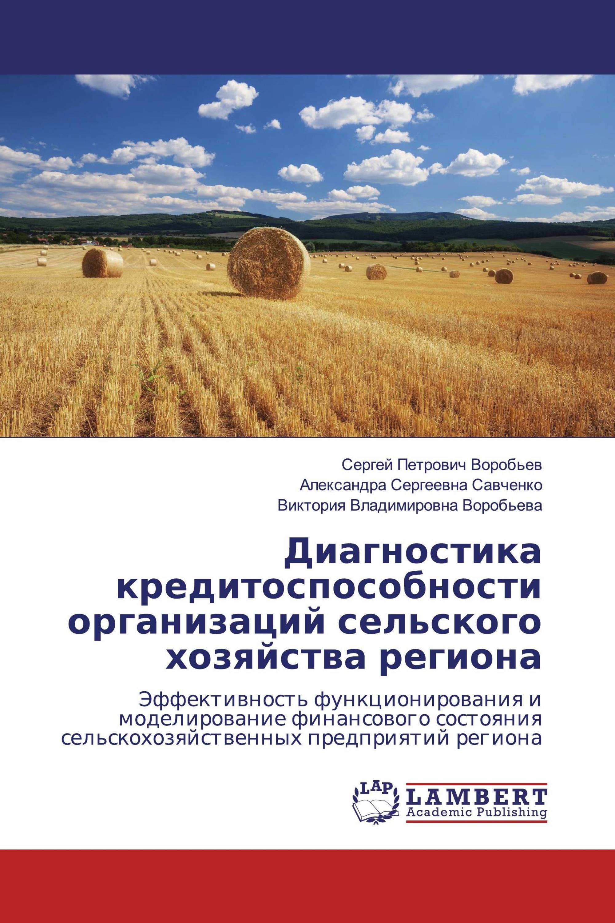 Диагностика кредитоспособности организаций сельского хозяйства региона