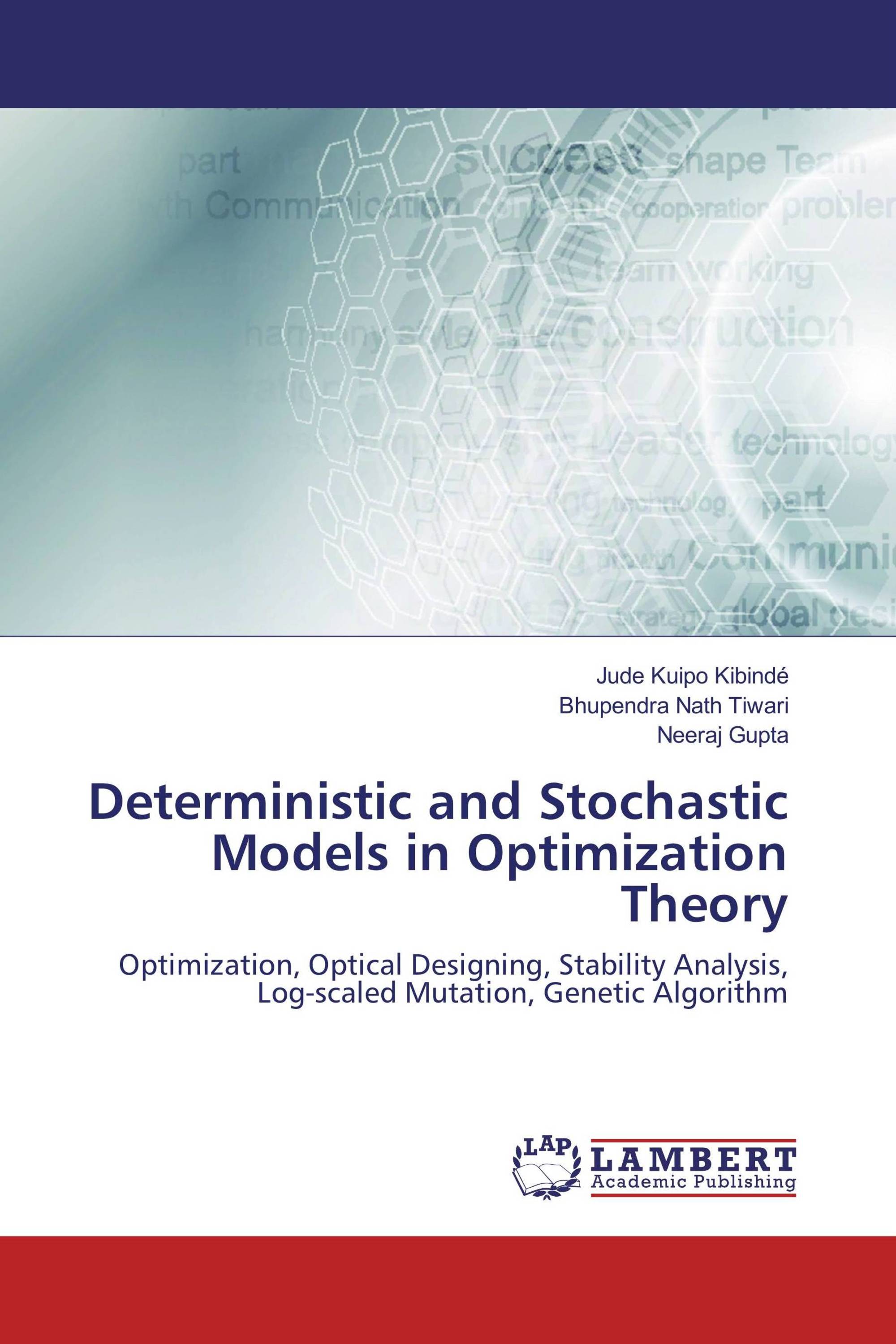 Deterministic and Stochastic Models in Optimization Theory