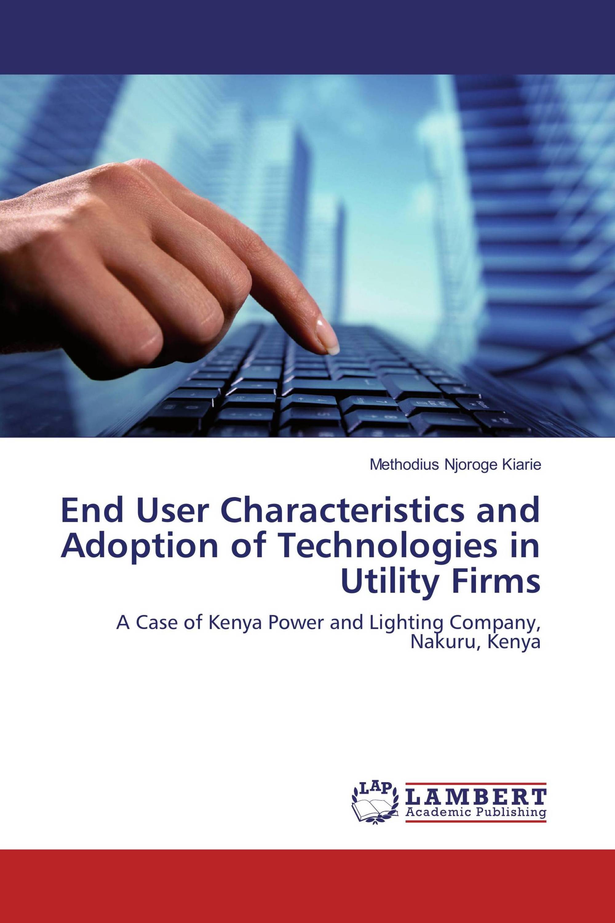 End User Characteristics and Adoption of Technologies in Utility Firms