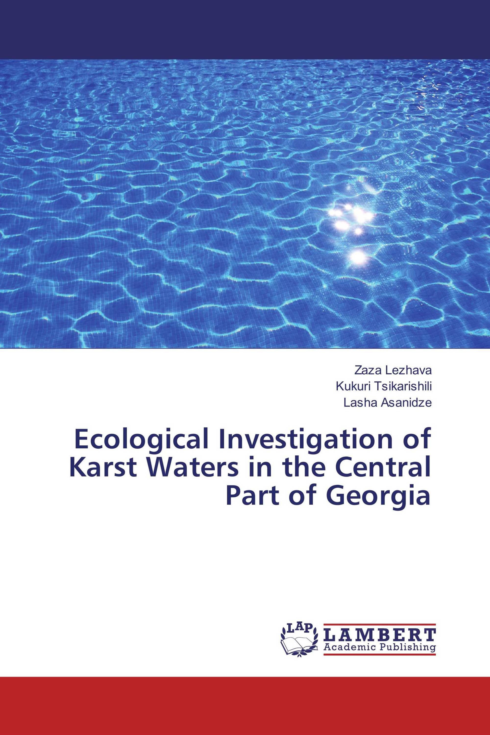 Ecological Investigation of Karst Waters in the Central Part of Georgia