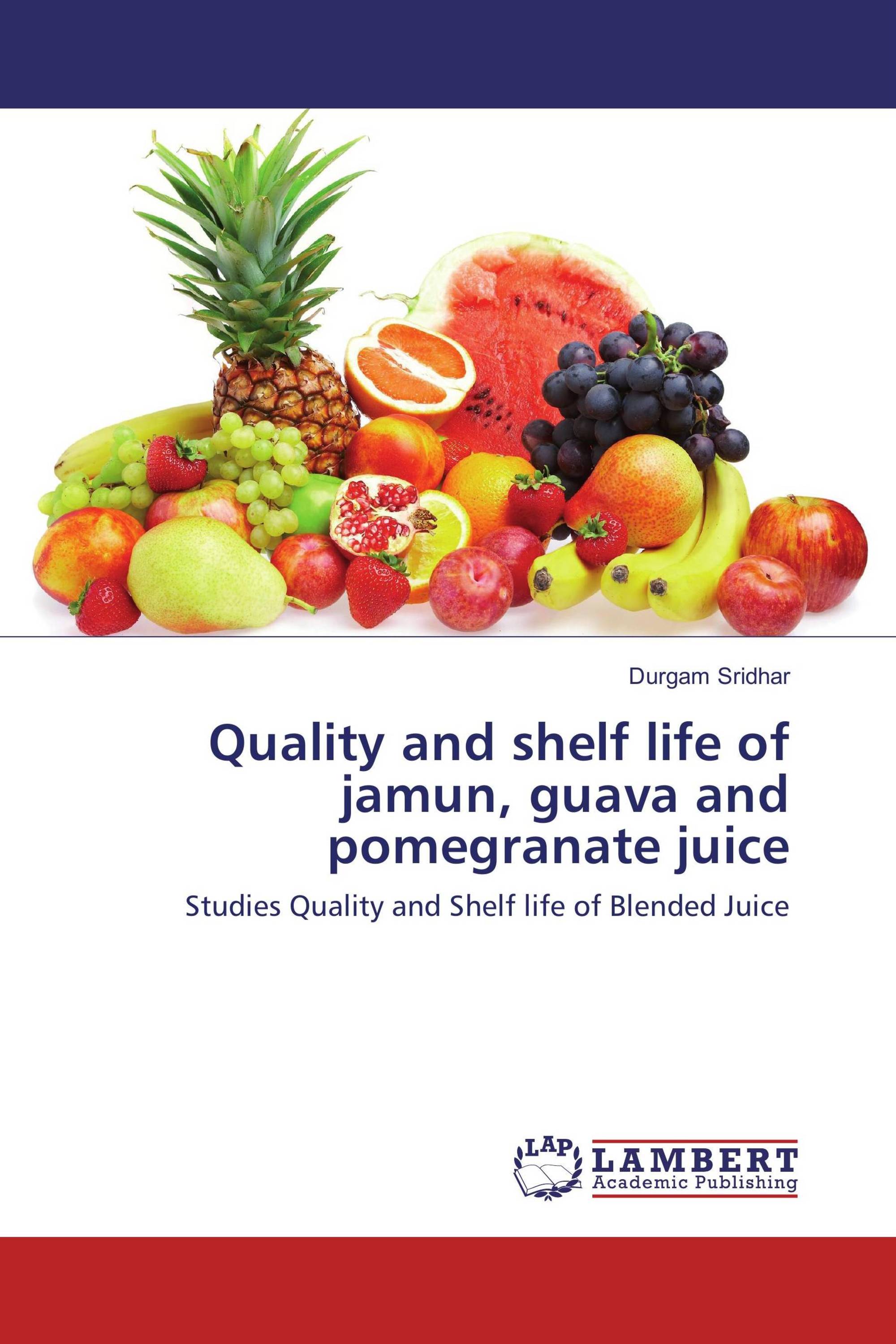 Quality and shelf life of jamun, guava and pomegranate juice