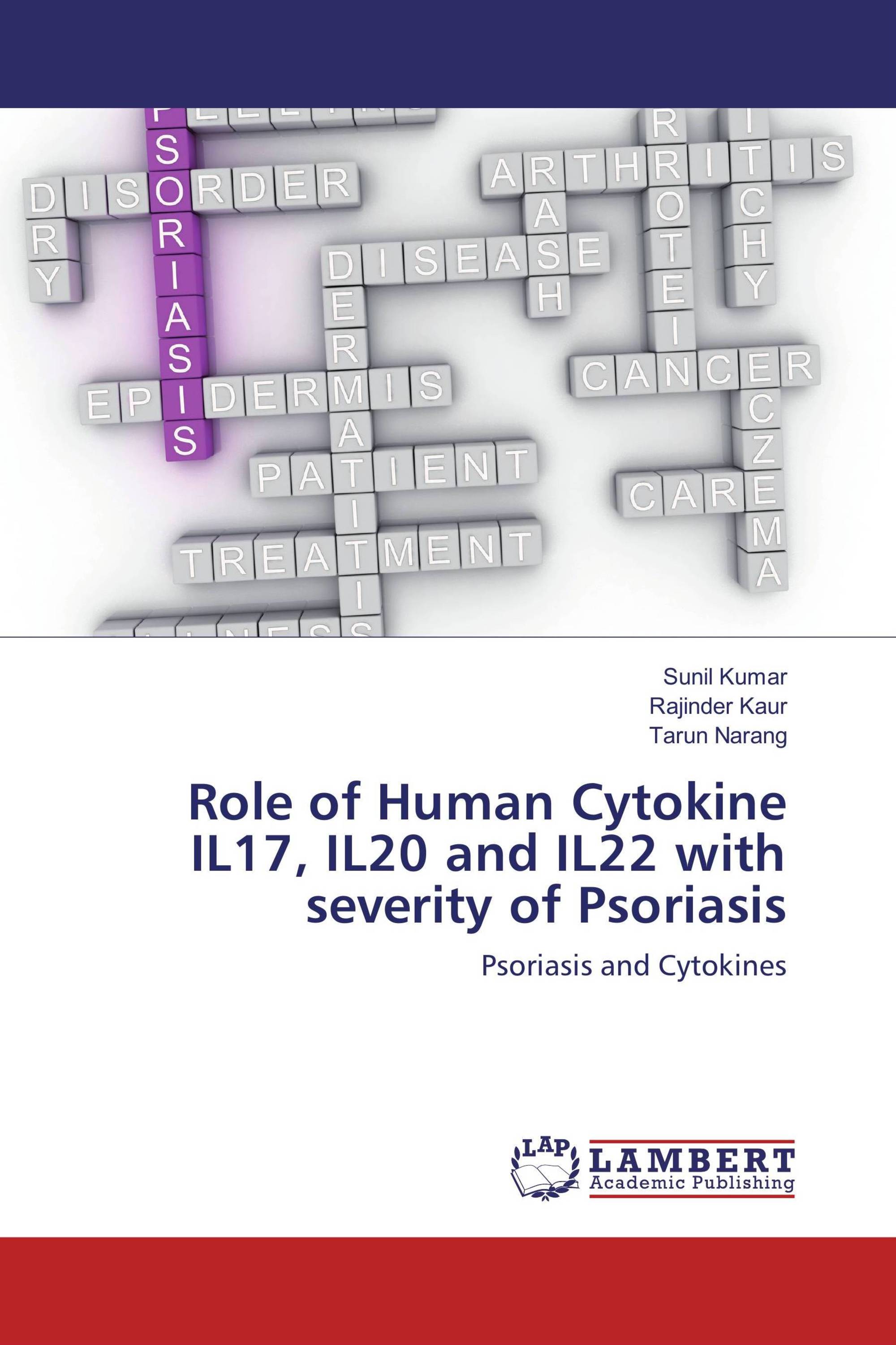 Role of Human Cytokine IL17, IL20 and IL22 with severity of Psoriasis