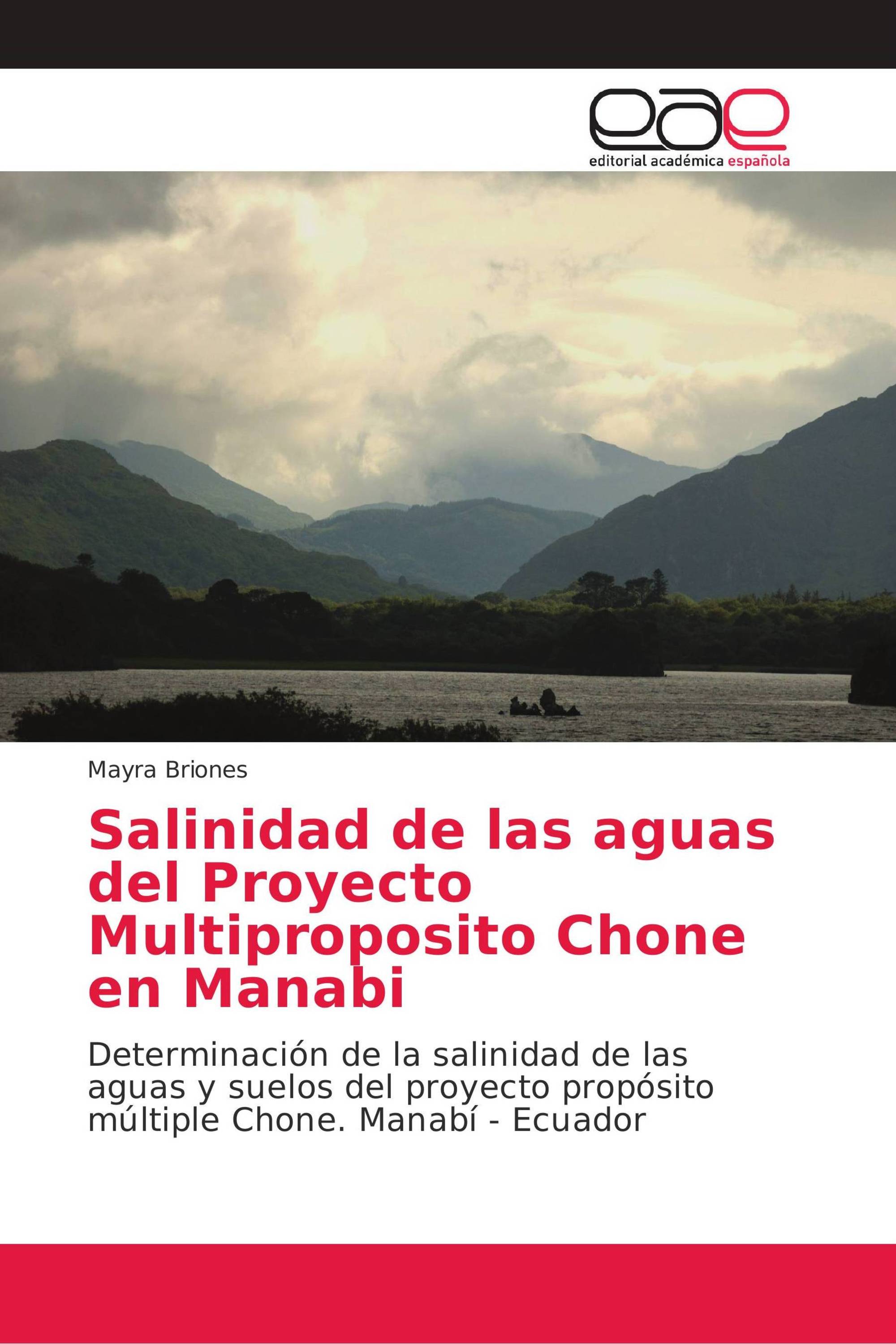 Salinidad de las aguas del Proyecto Multiproposito Chone en Manabi