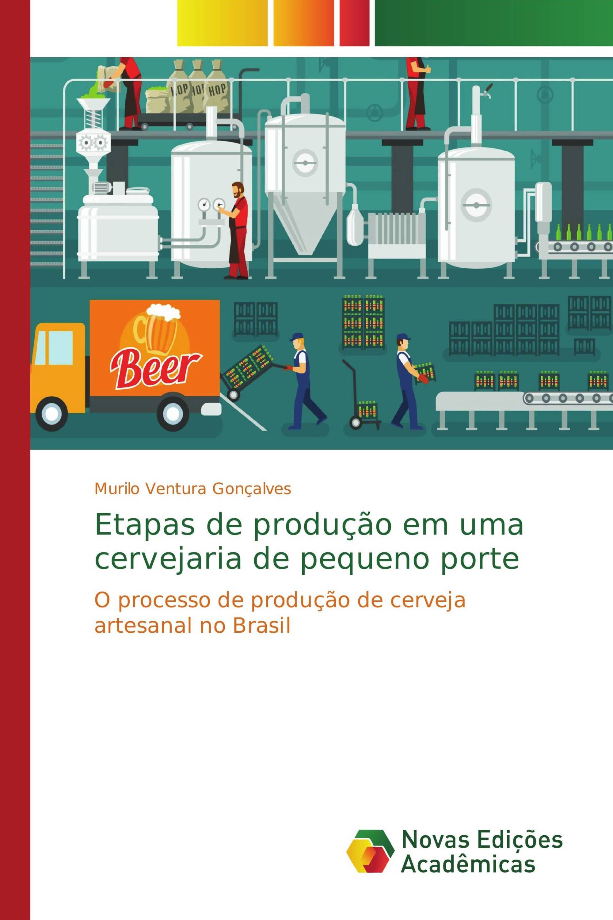 Etapas de produção em uma cervejaria de pequeno porte