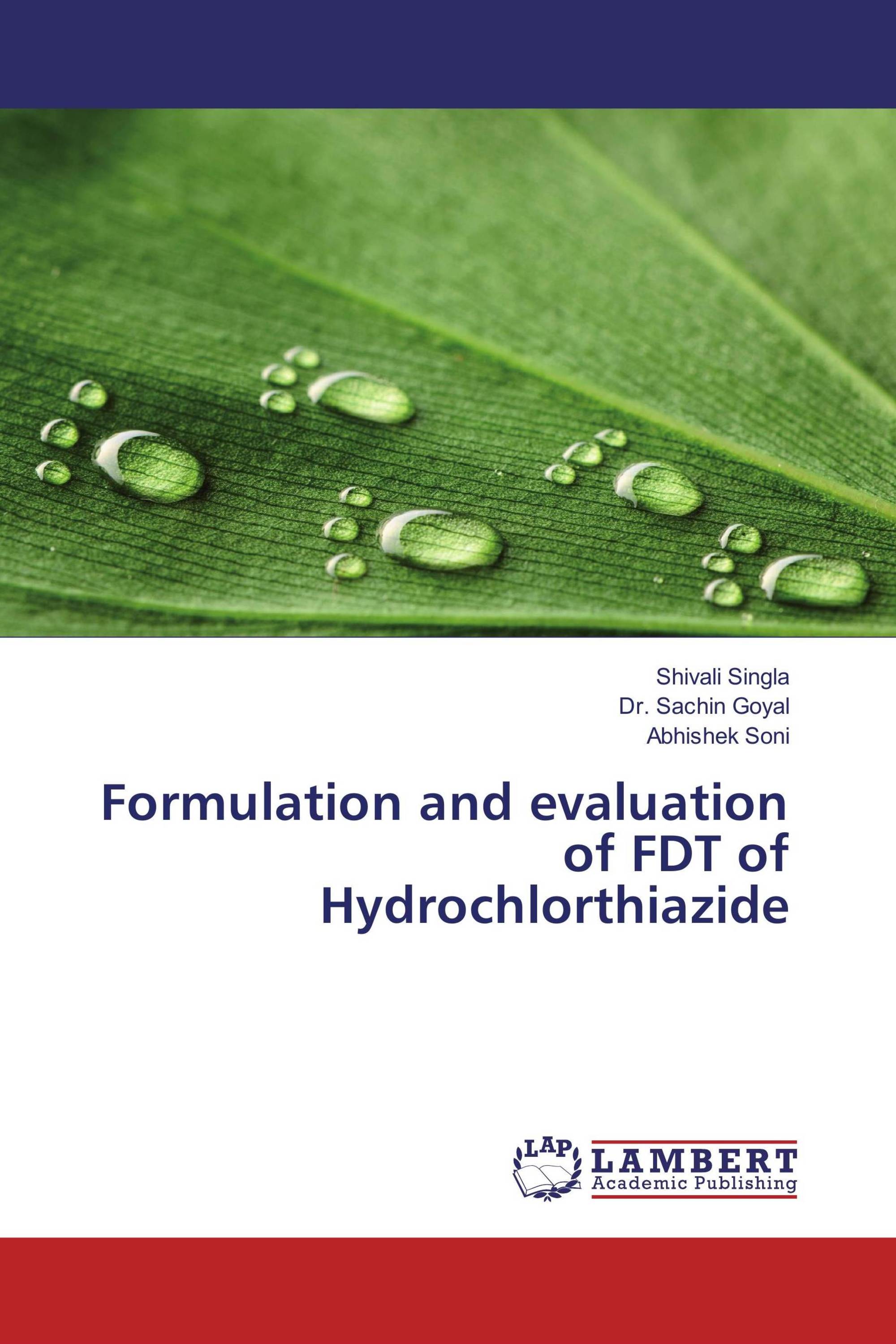 Formulation and evaluation of FDT of Hydrochlorthiazide