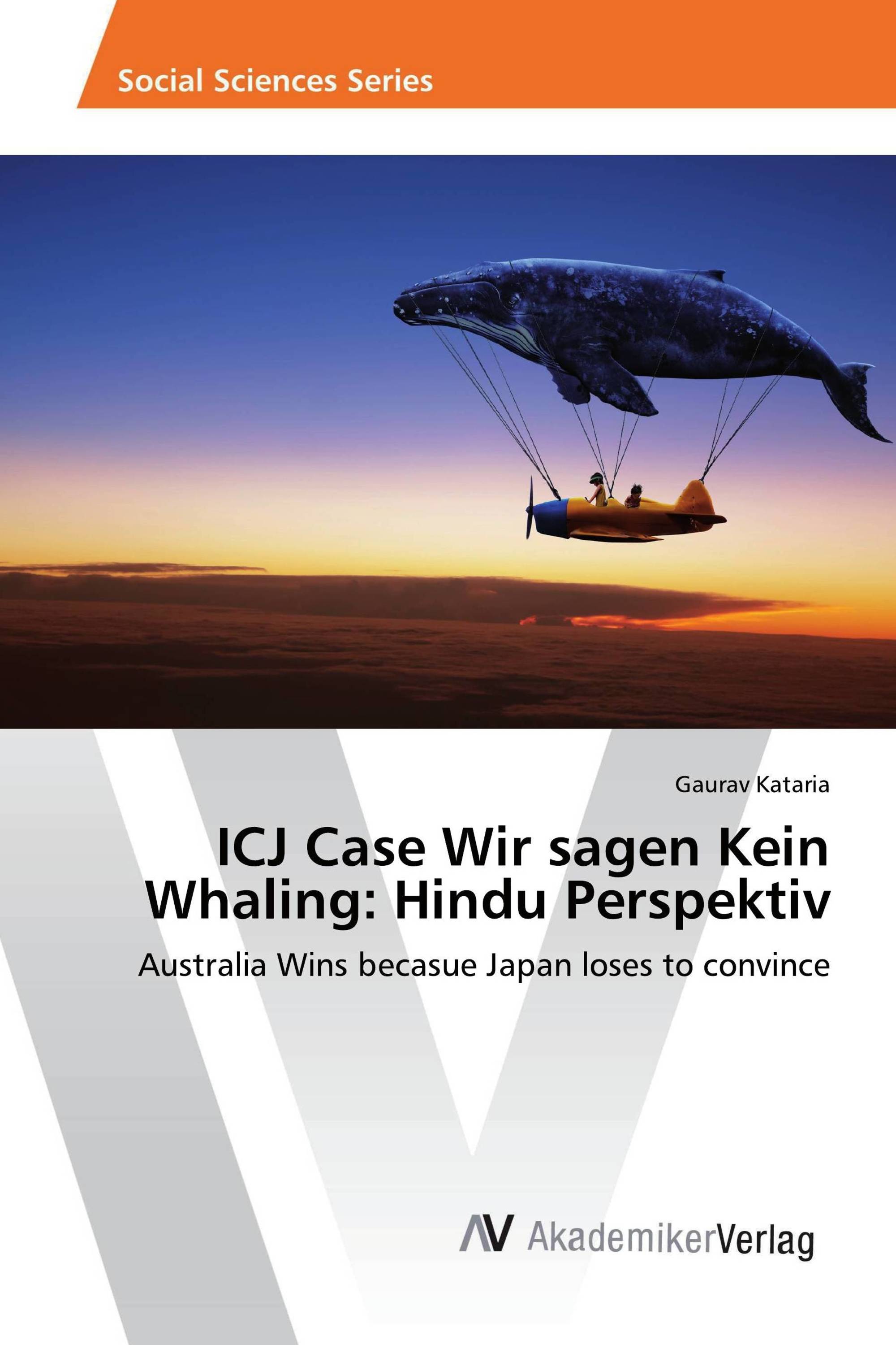 ICJ Case Wir sagen Kein Whaling: Hindu Perspektiv