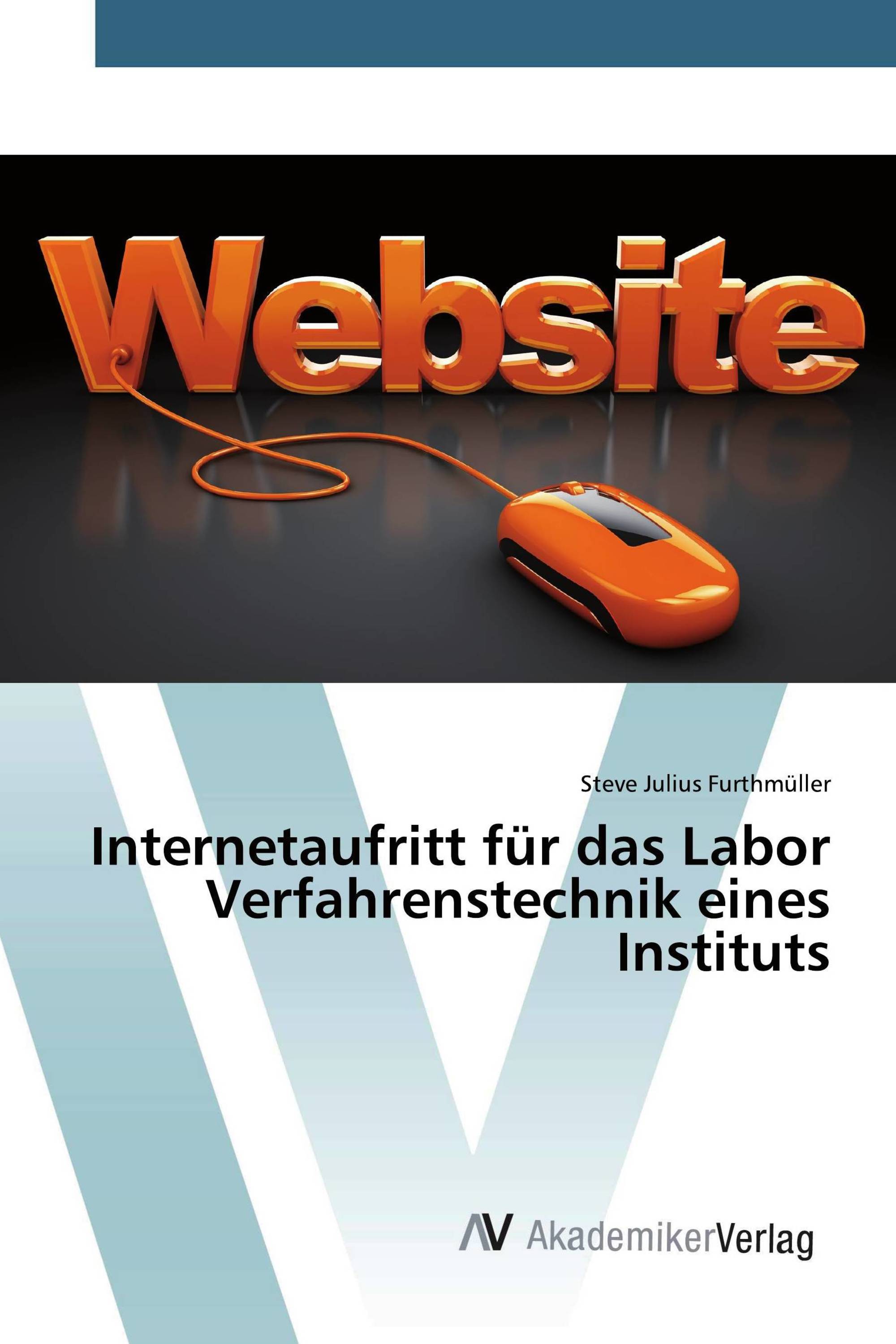 Internetaufritt für das Labor Verfahrenstechnik eines Instituts