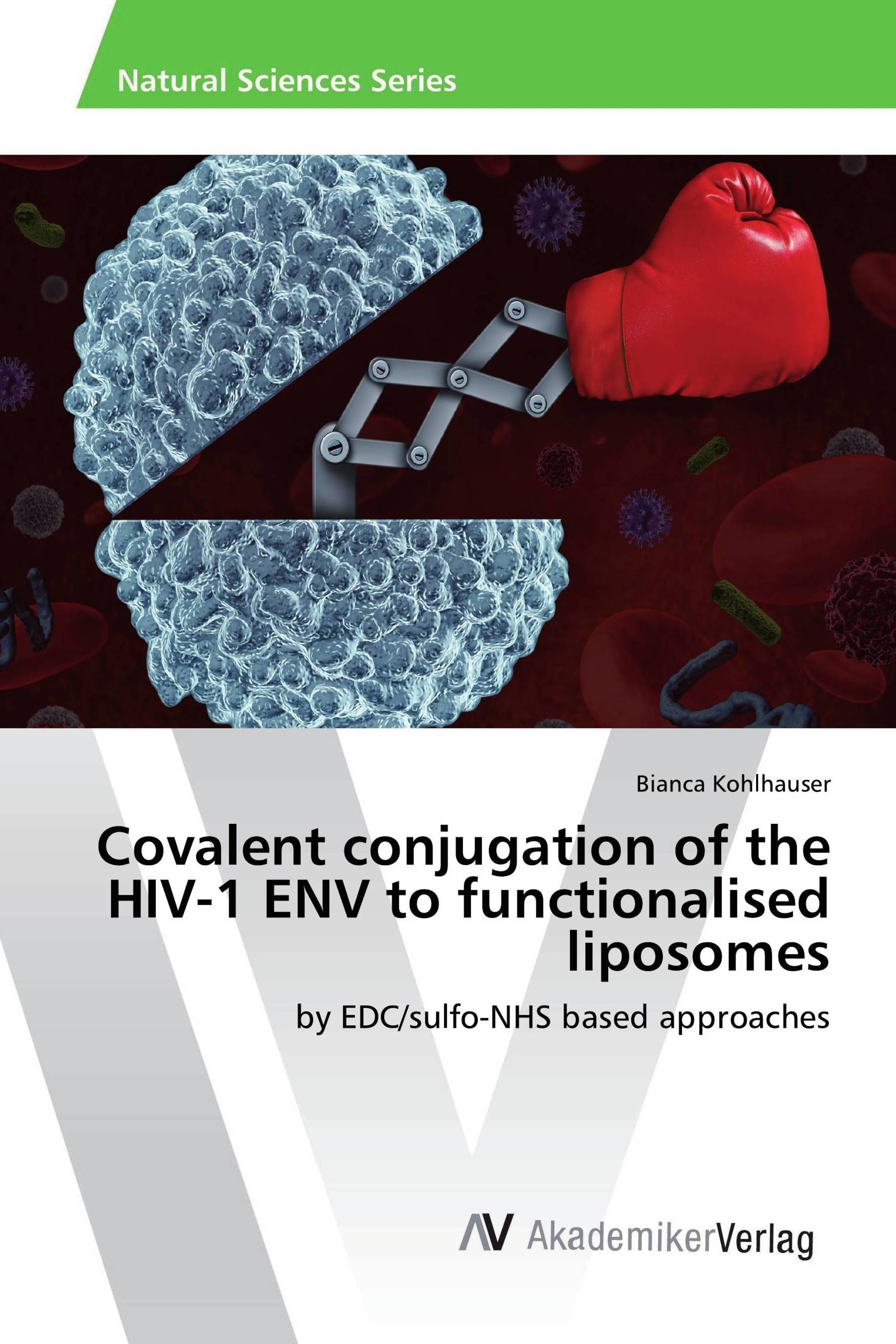 Covalent conjugation of the HIV-1 ENV to functionalised liposomes