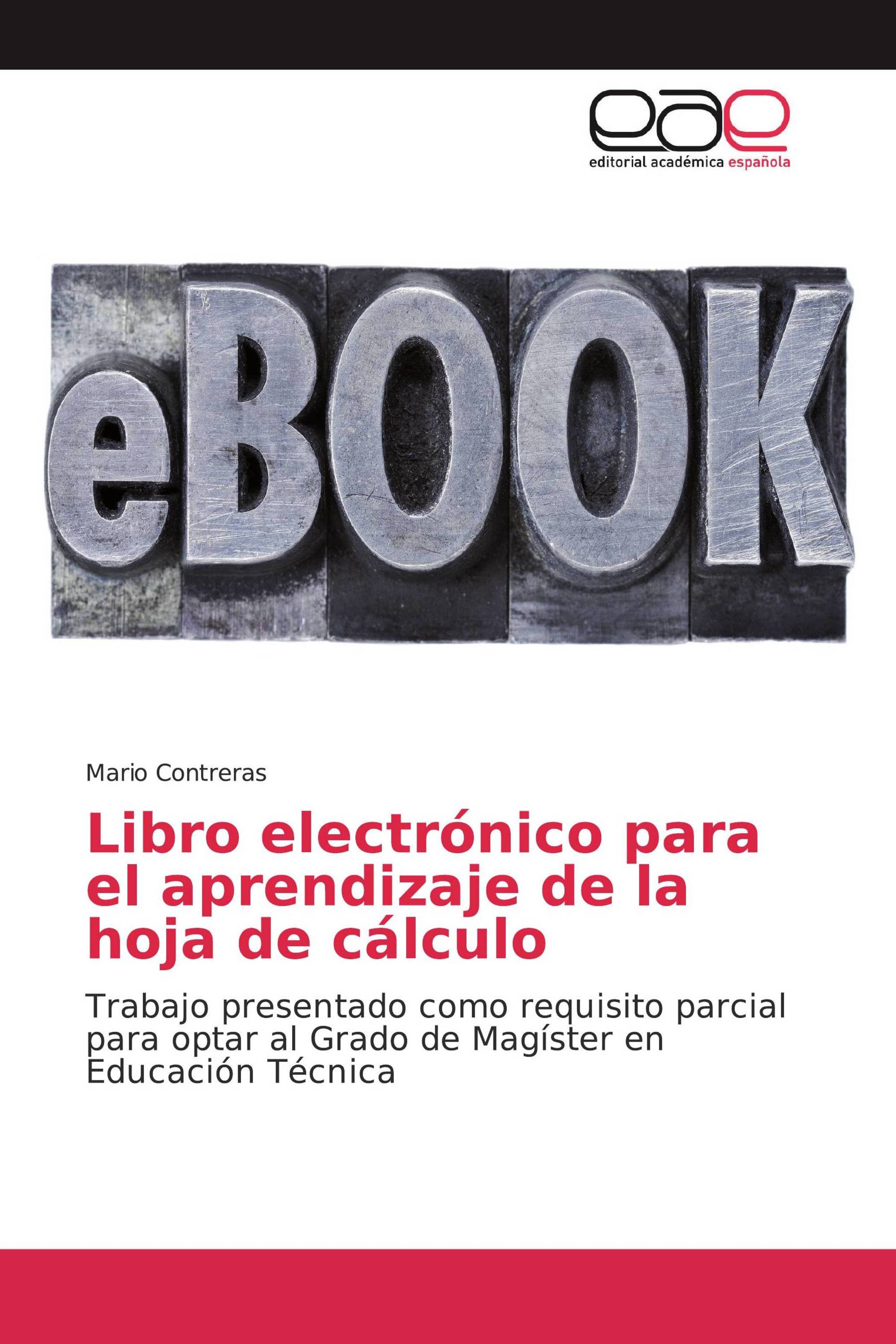 Libro electrónico para el aprendizaje de la hoja de cálculo