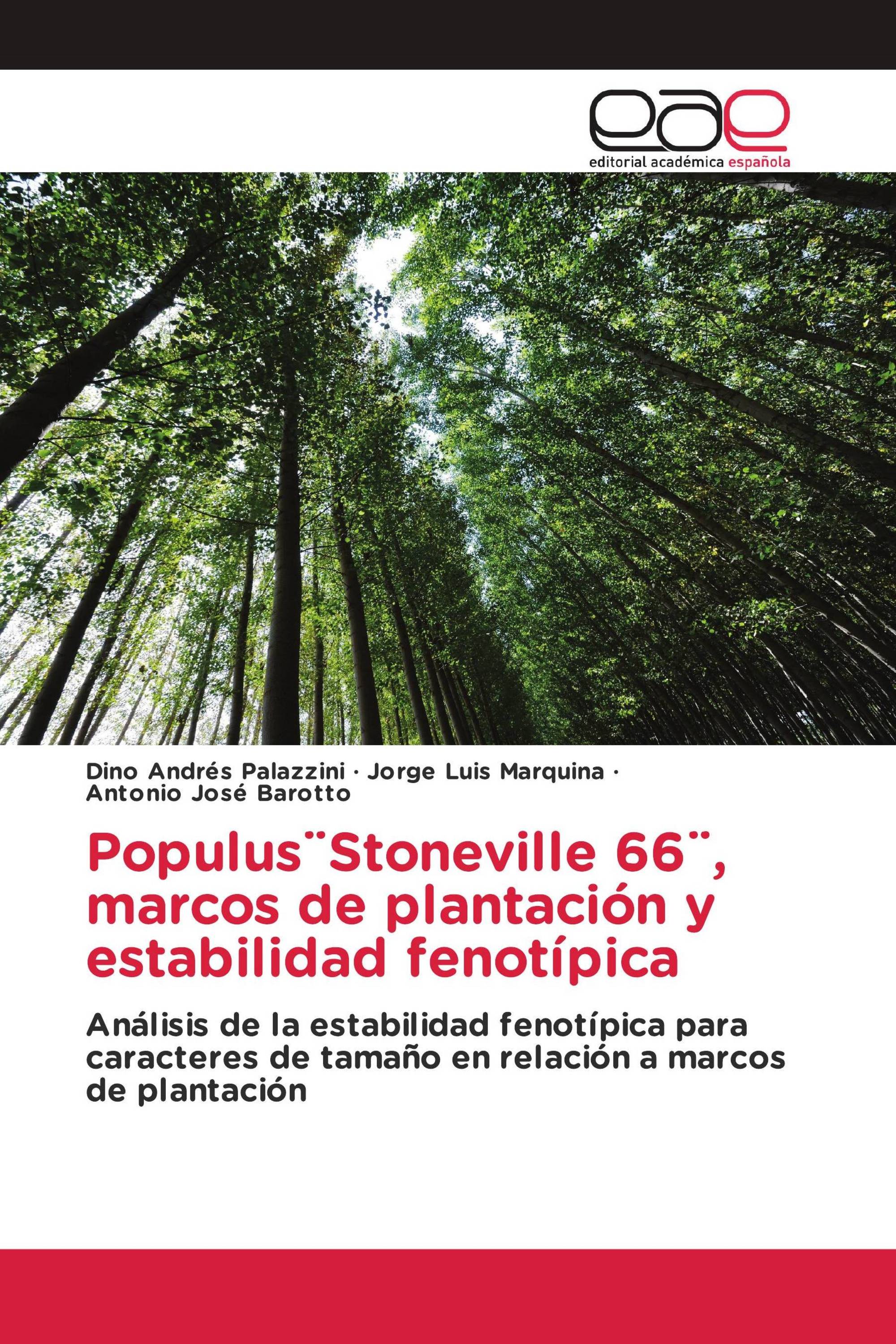 Populus¨Stoneville 66¨, marcos de plantación y estabilidad fenotípica