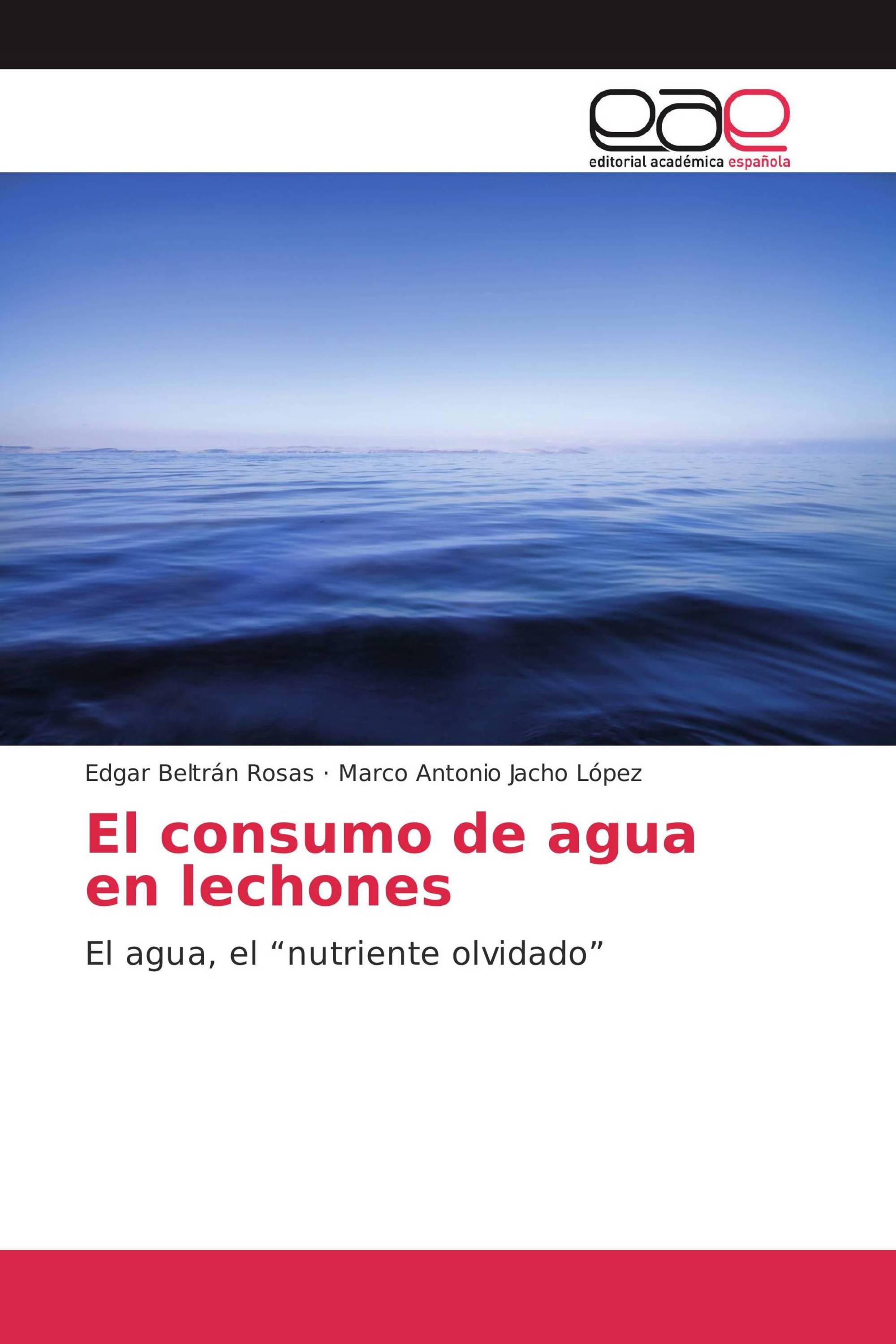 El consumo de agua en lechones