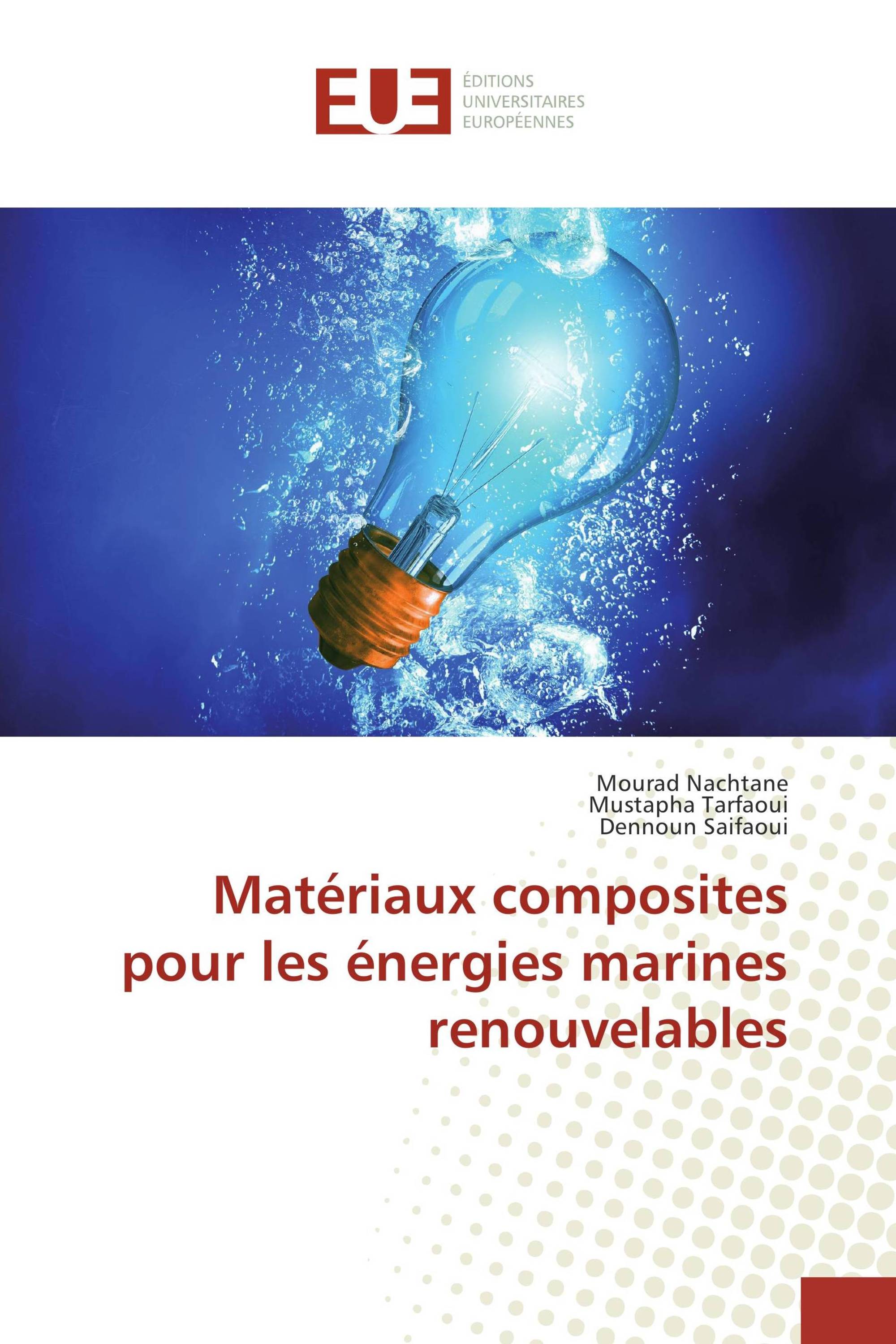 Matériaux composites pour les énergies marines renouvelables